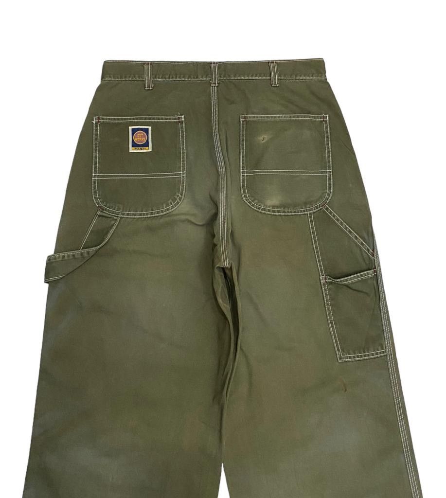 Issey Miyake 🔥VINTAGE OUT WORKS BAGGY CARGO CARPENTER PANTS Size US 31 - 7 Thumbnail