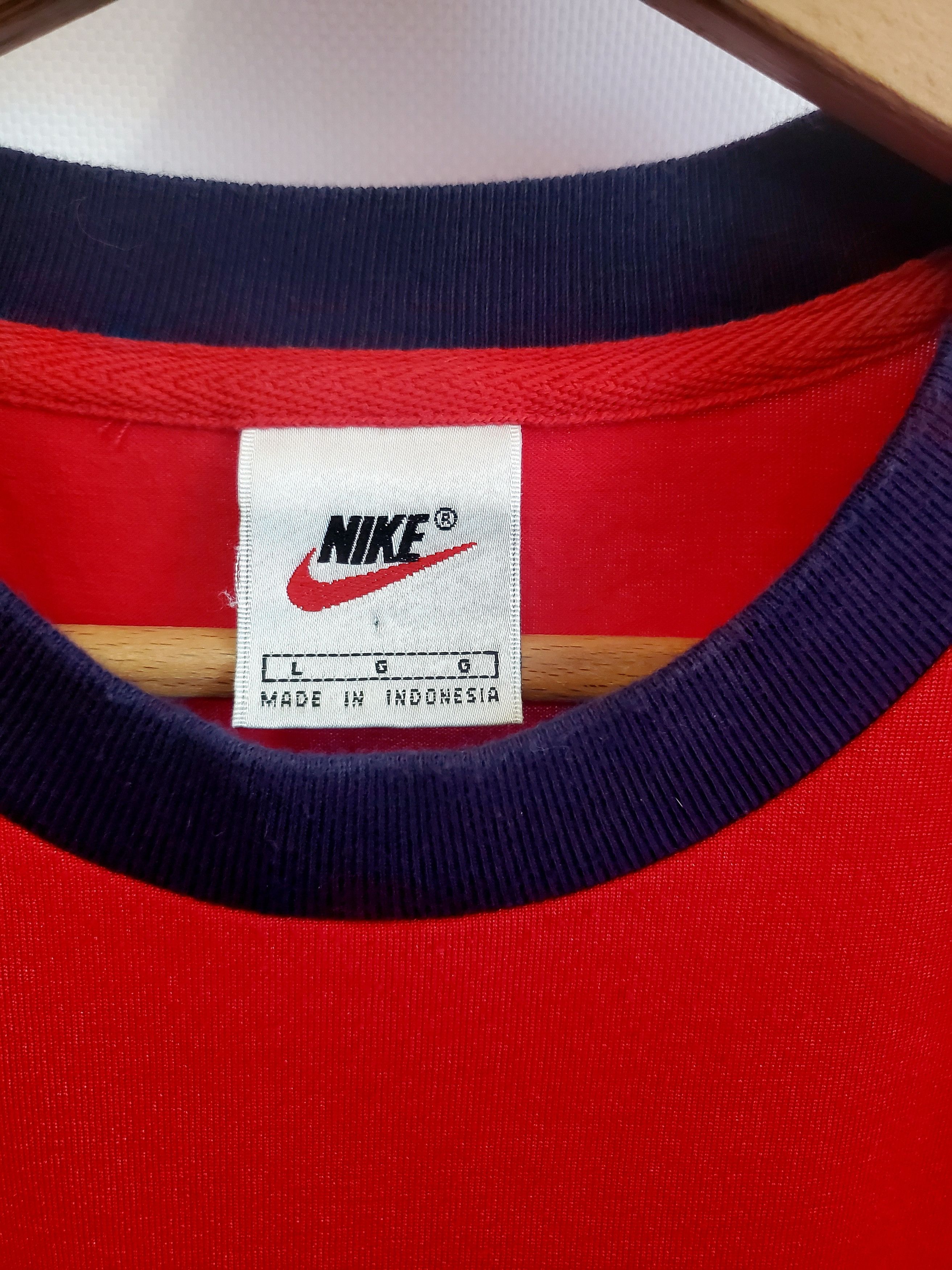 Nike × Vintage Nike y2k Vintage Big Logo Shirt size L,Xl Size US L / EU 52-54 / 3 - 3 Thumbnail