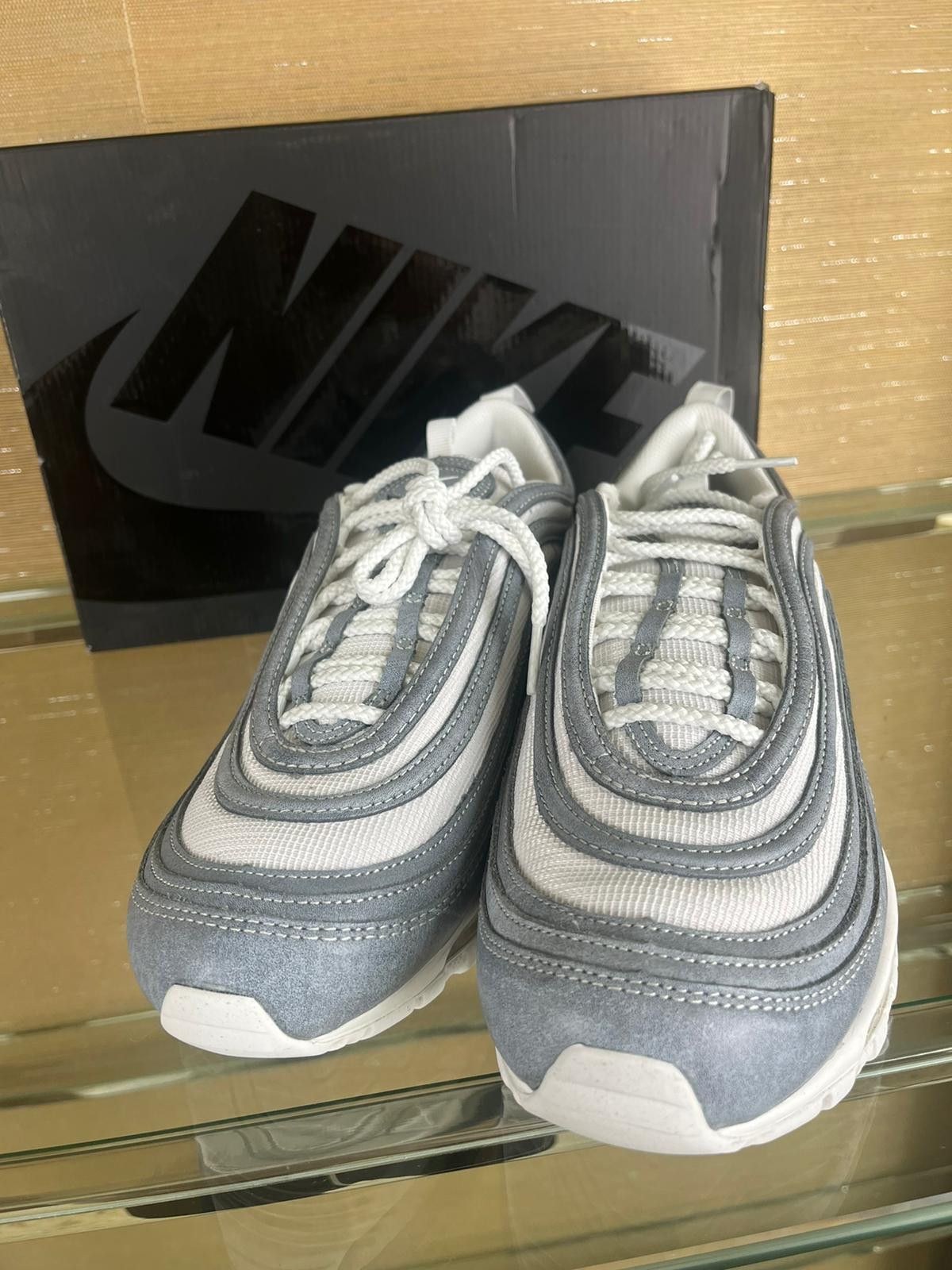 Comme des Garcons × Nike CDG Airmax 97 Sneakers in Blue Silver White Size US 8.5 / EU 41-42 - 18 Thumbnail