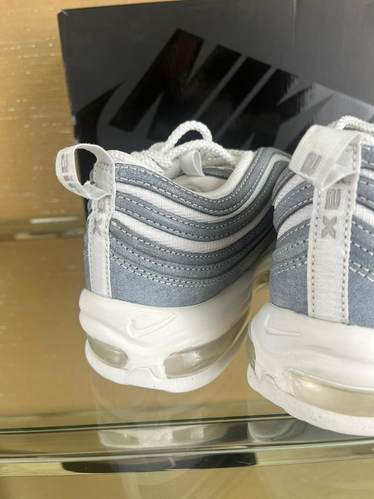 Comme des Garcons × Nike CDG Airmax 97 Sneakers in Blue Silver White Size US 8.5 / EU 41-42 - 11 Thumbnail