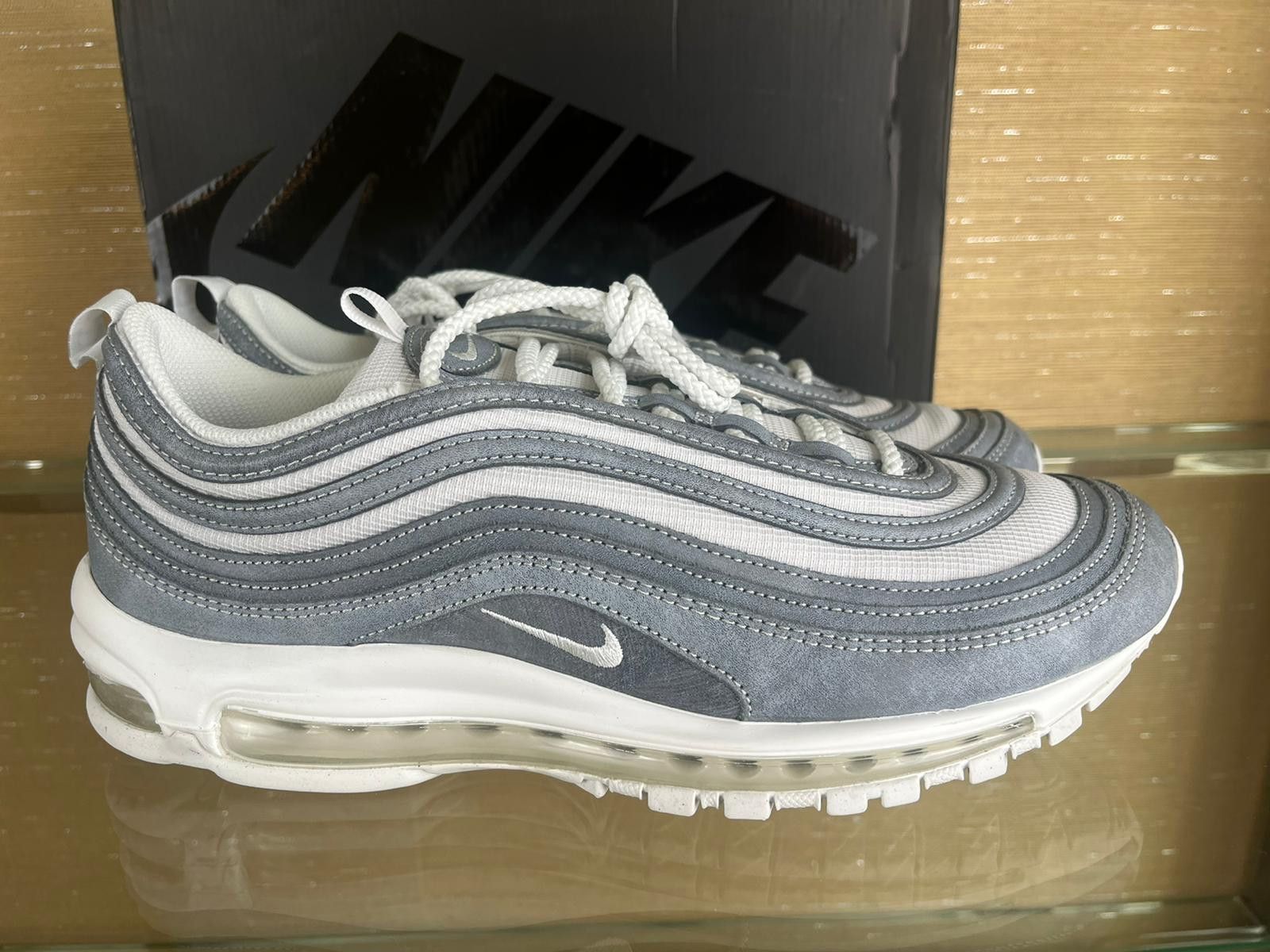 Comme des Garcons × Nike CDG Airmax 97 Sneakers in Blue Silver White Size US 8.5 / EU 41-42 - 5 Thumbnail