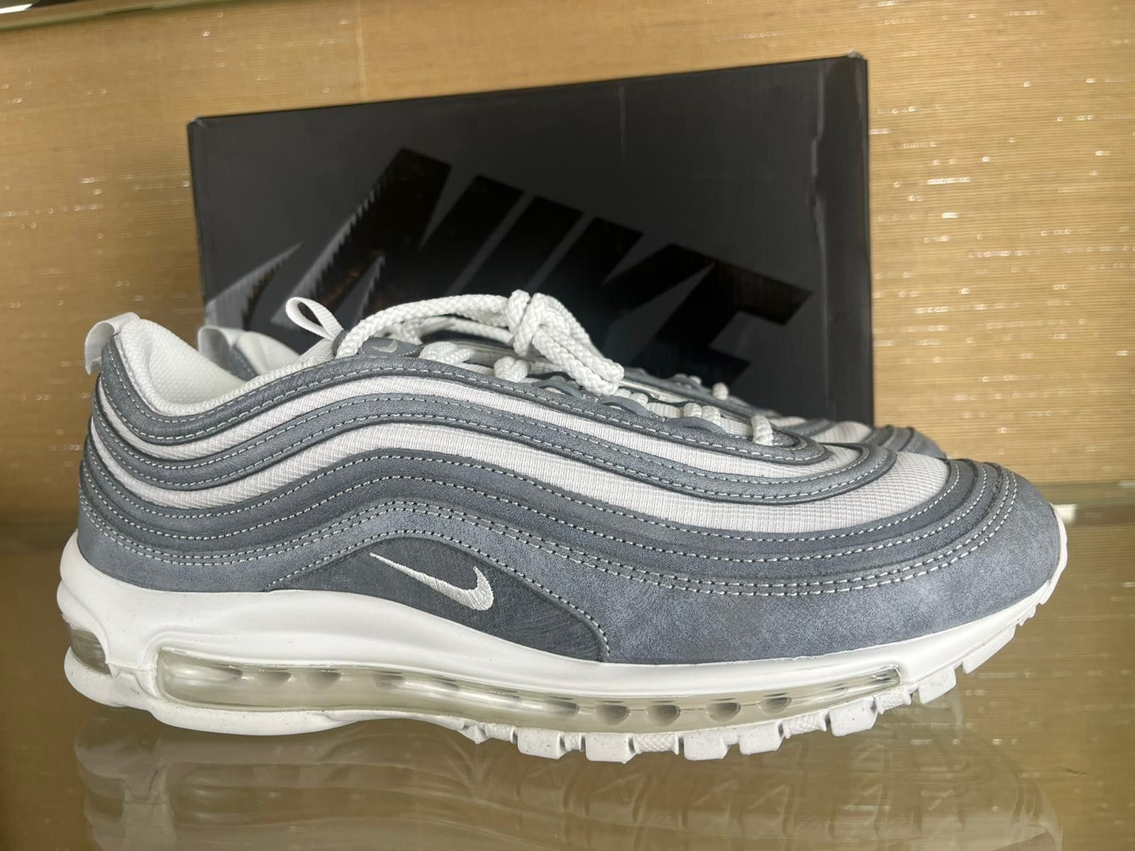 Comme des Garcons × Nike CDG Airmax 97 Sneakers in Blue Silver White Size US 8.5 / EU 41-42 - 6 Thumbnail