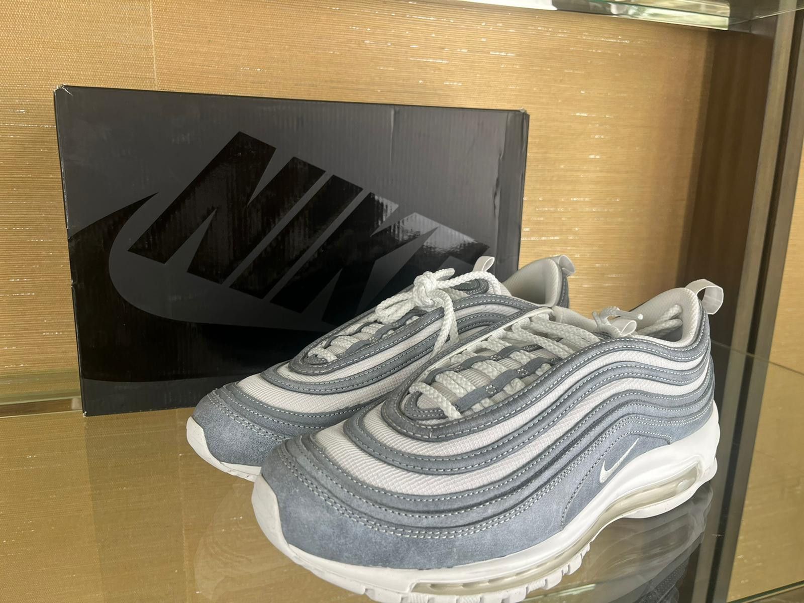 Comme des Garcons × Nike CDG Airmax 97 Sneakers in Blue Silver White Size US 8.5 / EU 41-42 - 17 Thumbnail