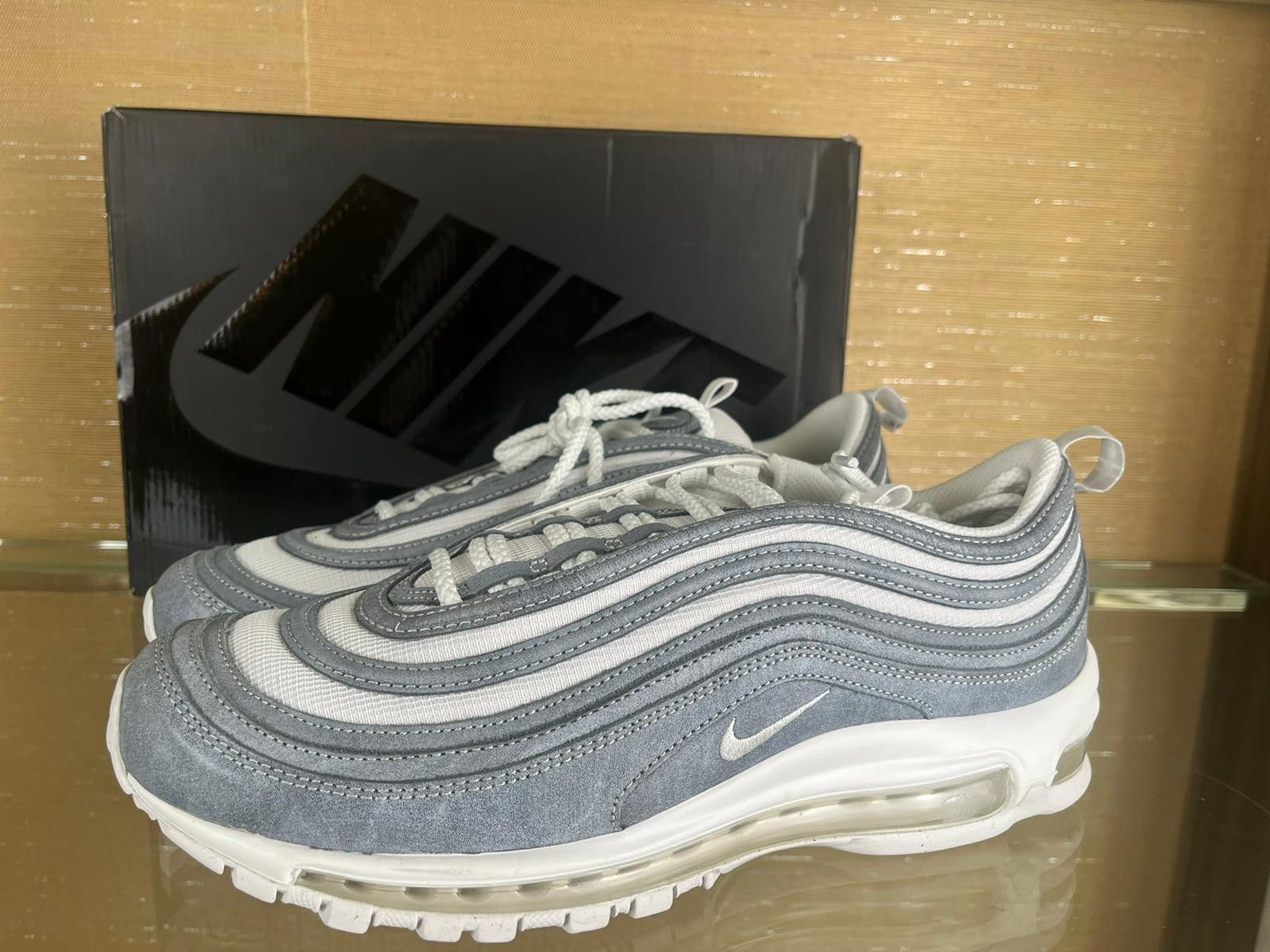 Comme des Garcons × Nike CDG Airmax 97 Sneakers in Blue Silver White Size US 8.5 / EU 41-42 - 15 Thumbnail