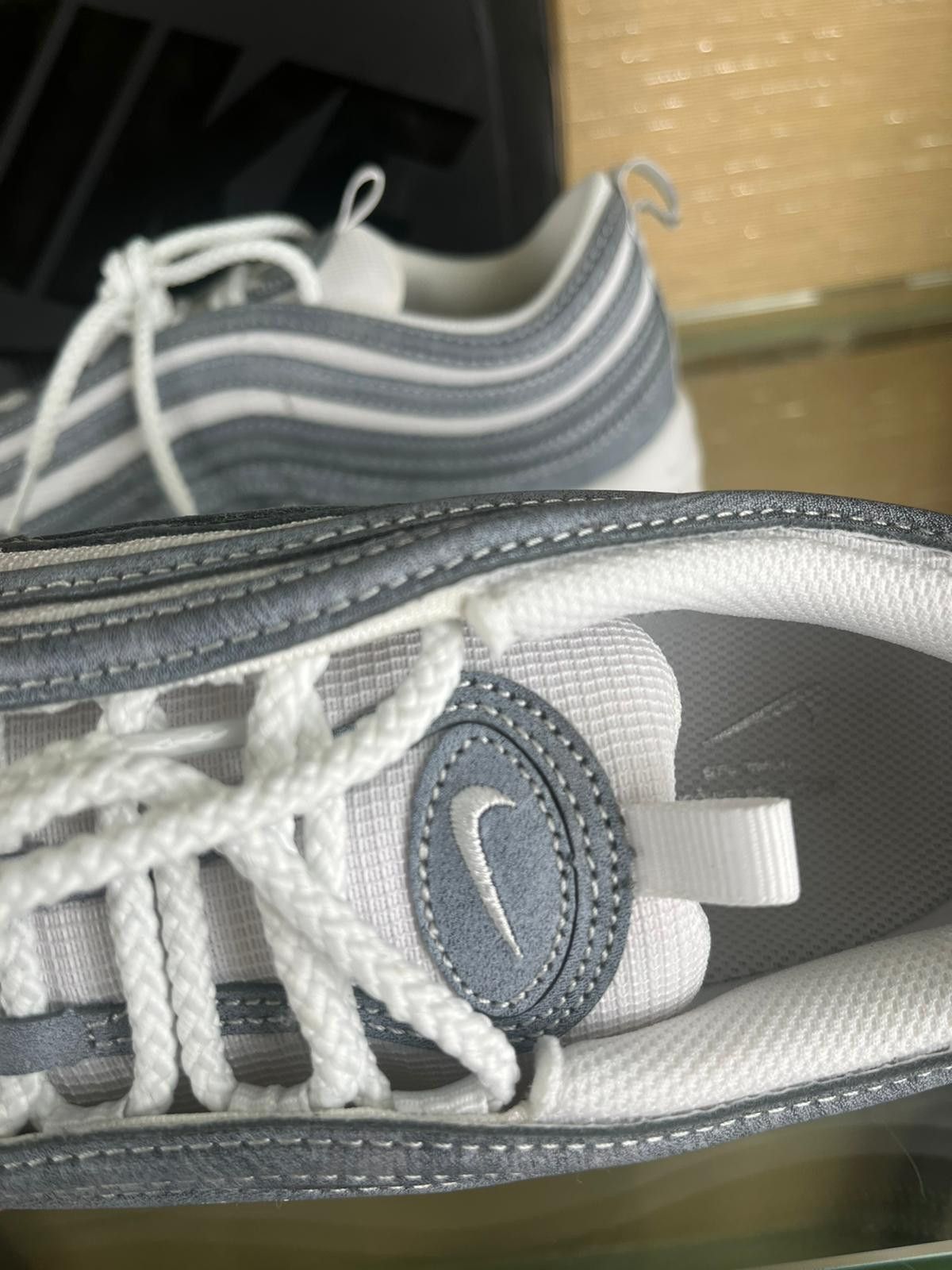 Comme des Garcons × Nike CDG Airmax 97 Sneakers in Blue Silver White Size US 8.5 / EU 41-42 - 21 Thumbnail
