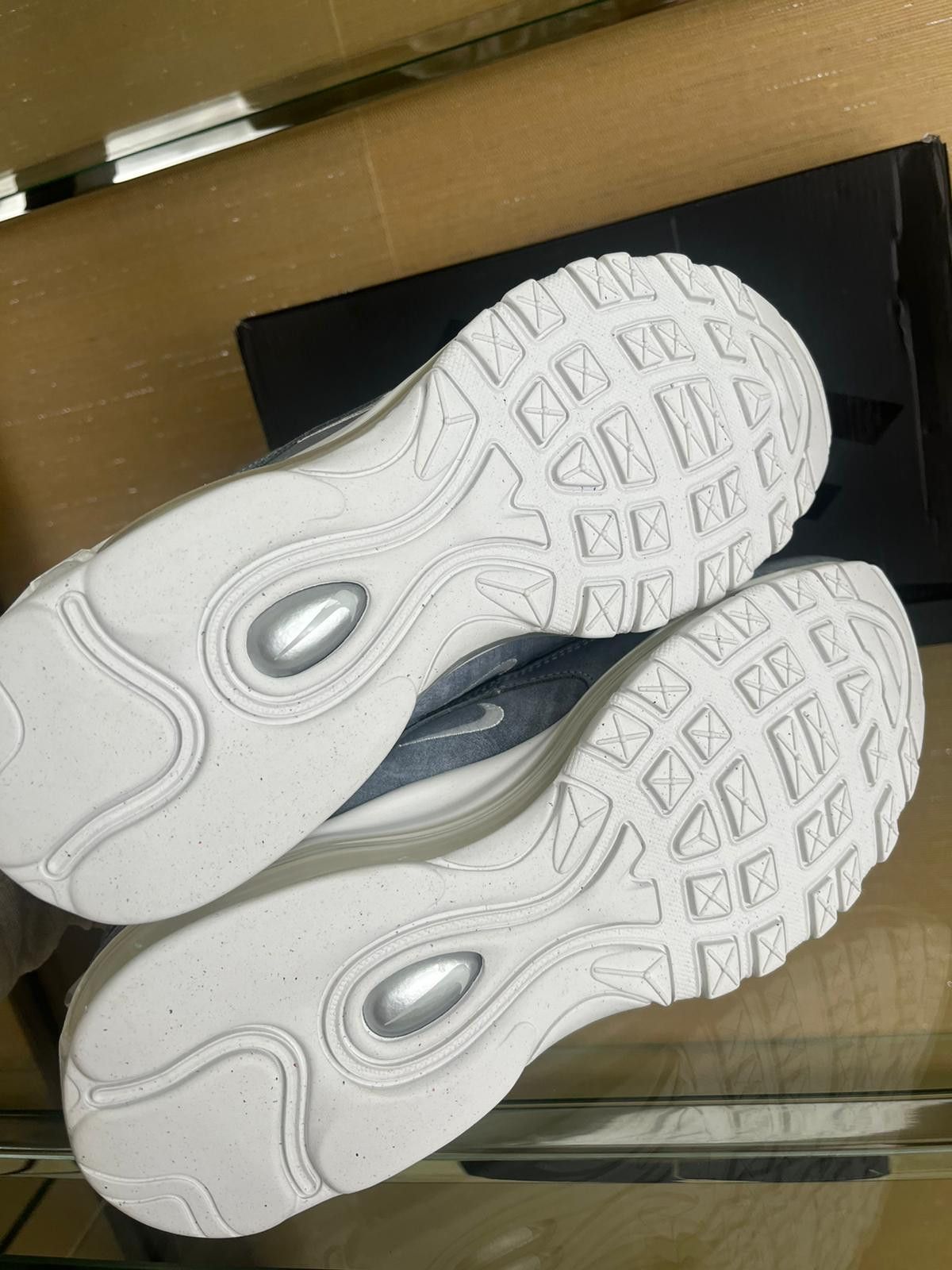Comme des Garcons × Nike CDG Airmax 97 Sneakers in Blue Silver White Size US 8.5 / EU 41-42 - 12 Thumbnail