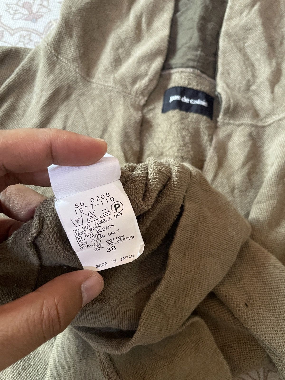 Japanese Brand × Pas de Calais Pas De Calais Japan designer Hooded v-neck Hippies size 38 Size US XS / EU 42 / 0 - 4 Thumbnail