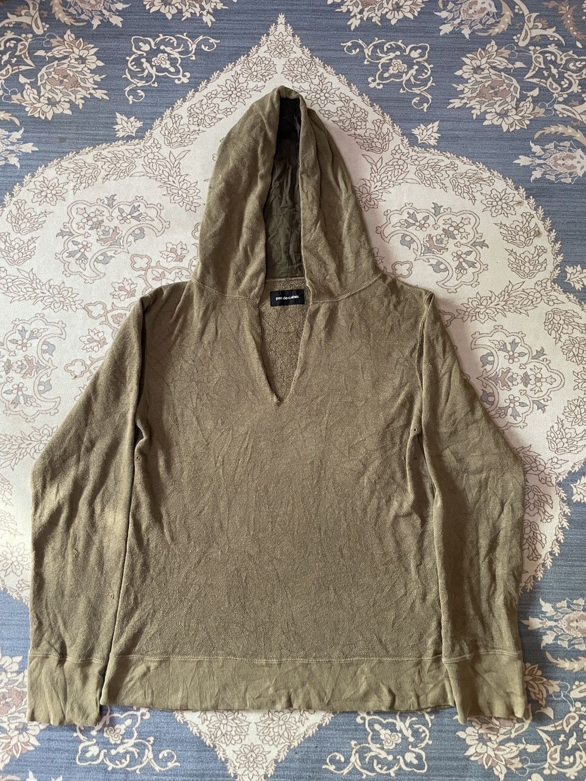Japanese Brand × Pas de Calais Pas De Calais Japan designer Hooded v-neck Hippies size 38 Size US XS / EU 42 / 0 - 1 Thumbnail