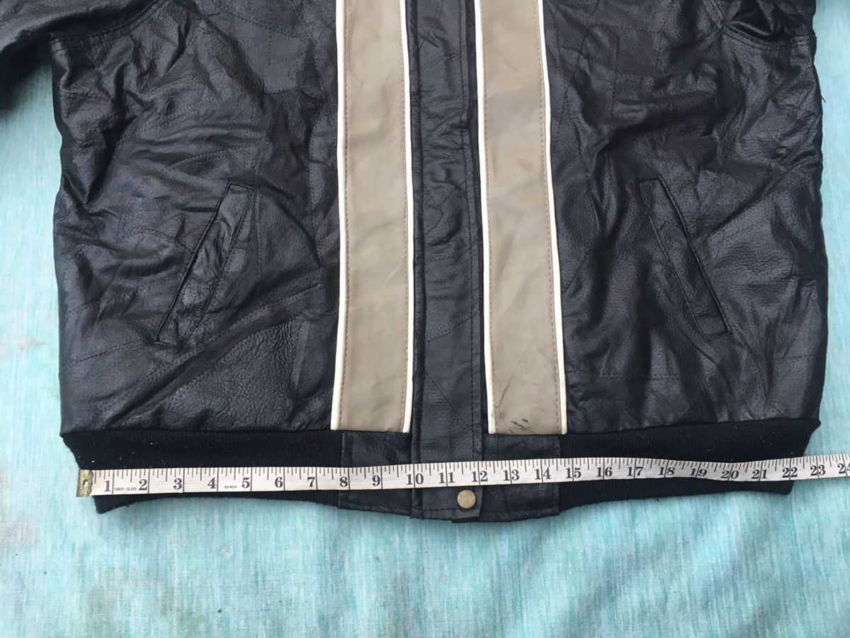 Genuine Leather Vintage Diamond Plate Leather Jacket Size US L / EU 52-54 / 3 - 13 Thumbnail