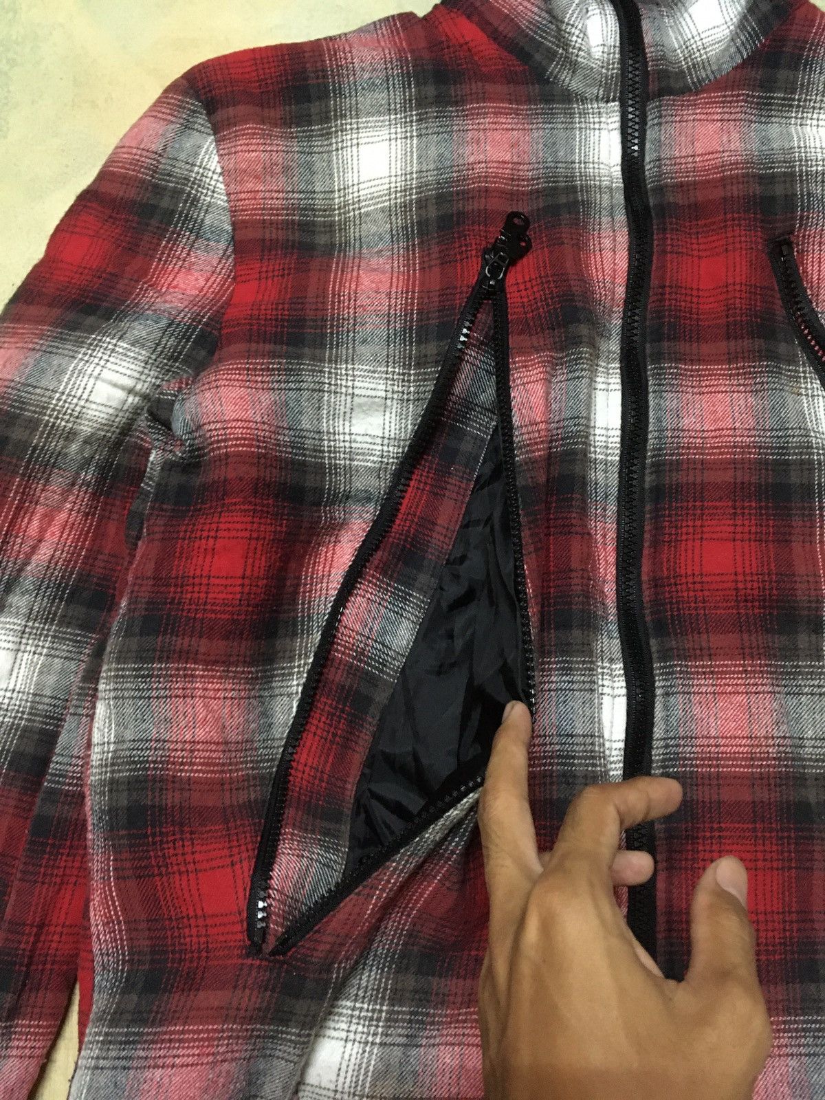 In The Attic In The Attic Red Tartan Zipper Sweater Seditionaries Style Size US M / EU 48-50 / 2 - 5 Thumbnail