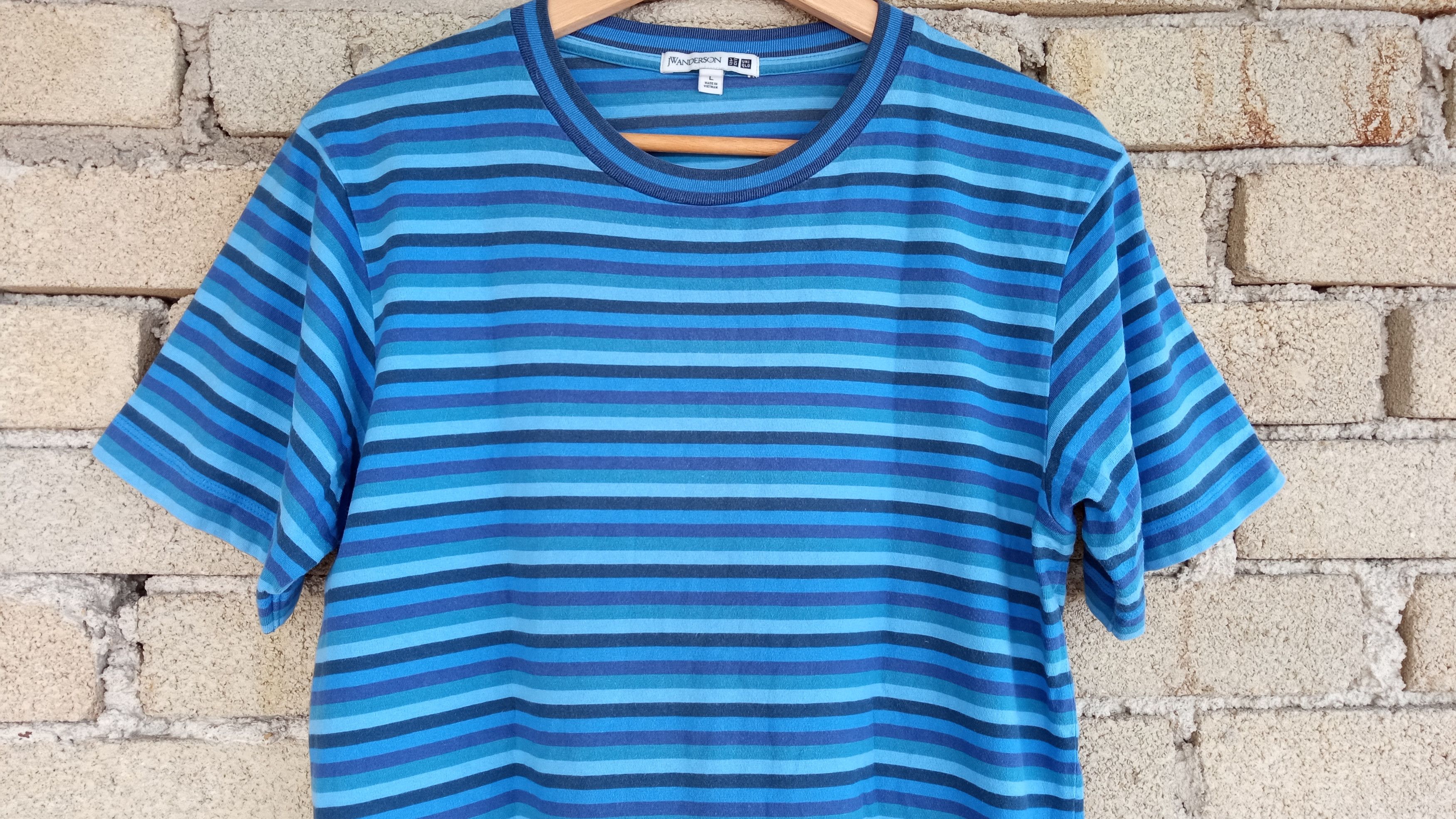 JW Anderson × Japanese Brand × Uniqlo 🔥🔥UT x J.W Anderson Border Striped T-Shirt Size US M / EU 48-50 / 2 - 7 Thumbnail