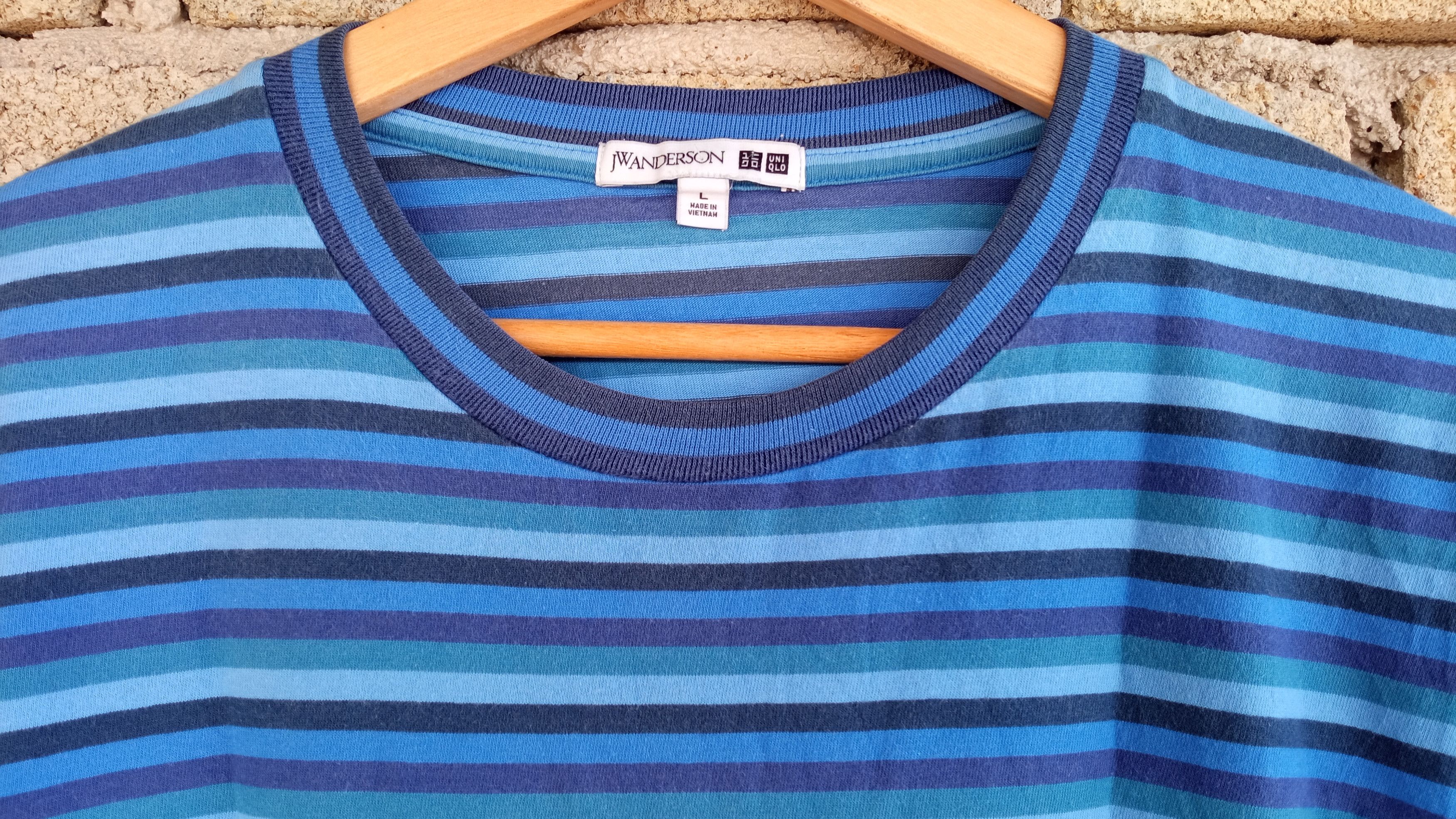 JW Anderson × Japanese Brand × Uniqlo 🔥🔥UT x J.W Anderson Border Striped T-Shirt Size US M / EU 48-50 / 2 - 9 Thumbnail