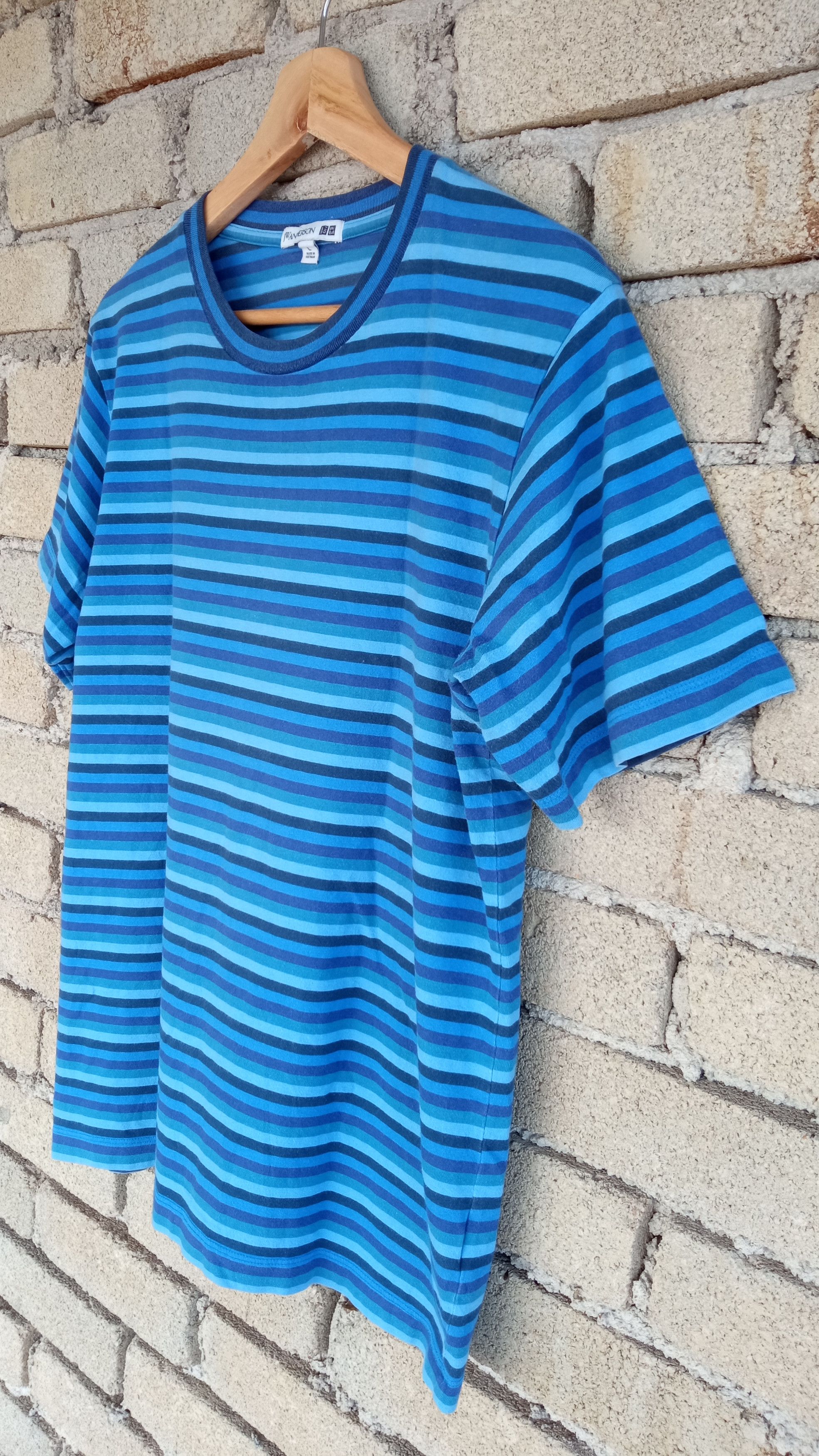 JW Anderson × Japanese Brand × Uniqlo 🔥🔥UT x J.W Anderson Border Striped T-Shirt Size US M / EU 48-50 / 2 - 6 Thumbnail