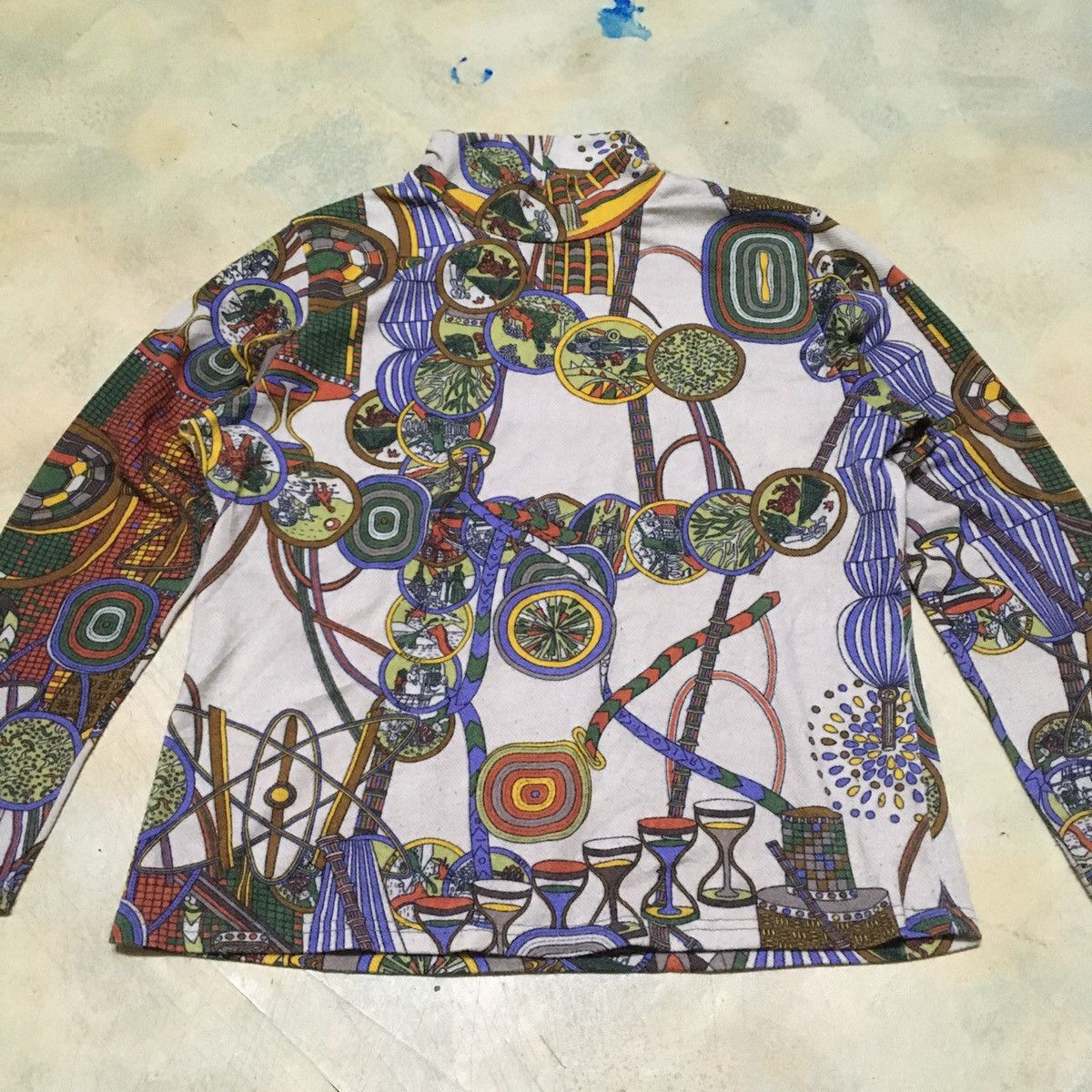 Japanese Brand Long Sleeve Turtleneck Abstract Art Motive Size US M / EU 48-50 / 2 - 3 Thumbnail