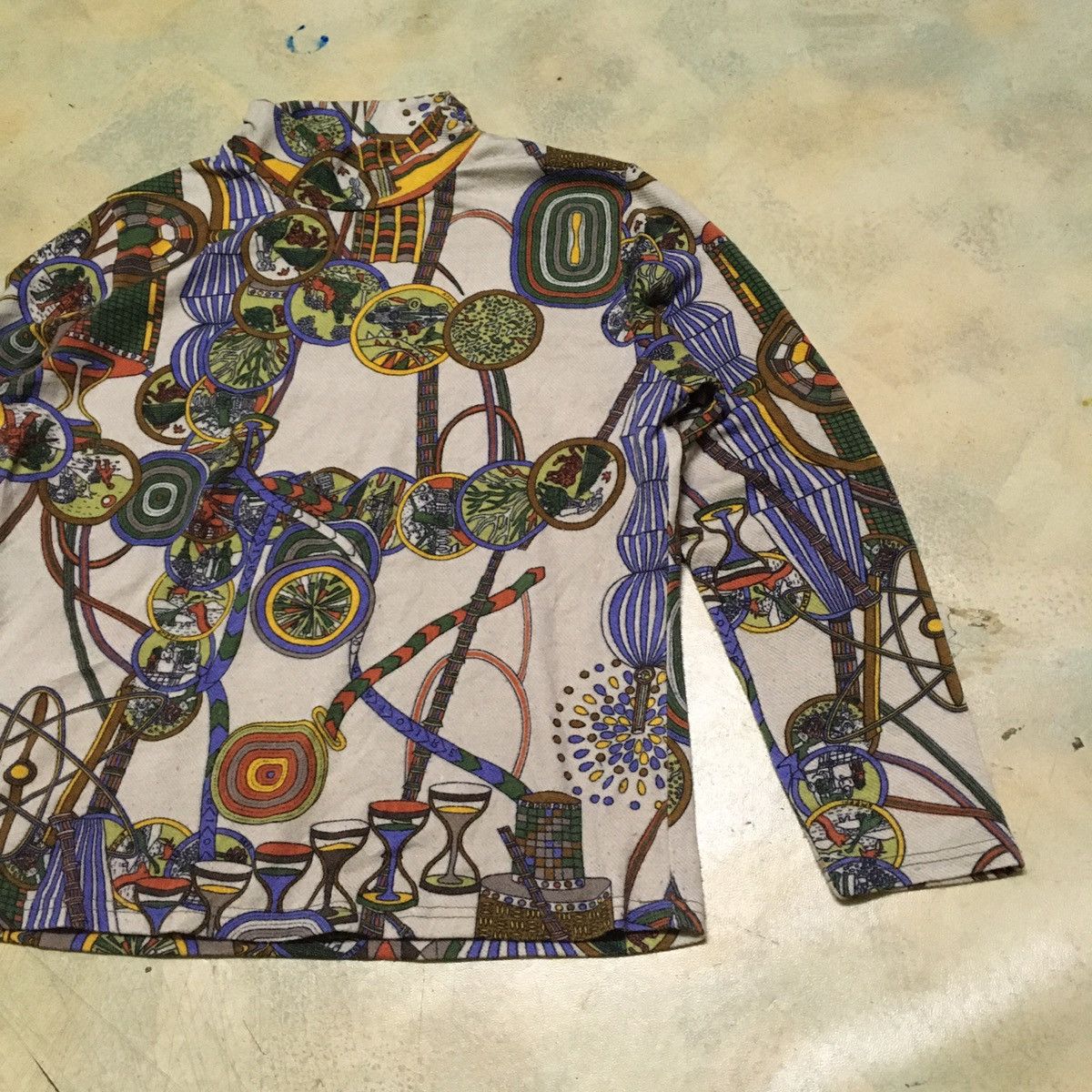 Japanese Brand Long Sleeve Turtleneck Abstract Art Motive Size US M / EU 48-50 / 2 - 4 Thumbnail