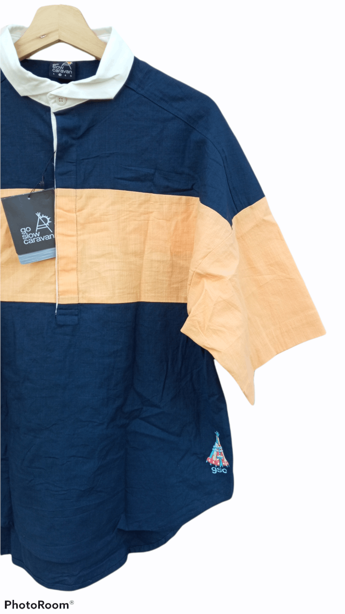 Japanese Brand × Vintage × go slow caravan 🔥🔥Vtg Style GSC Go Slow Caravan Pullover Shirt Size US L / EU 52-54 / 3 - 4 Thumbnail