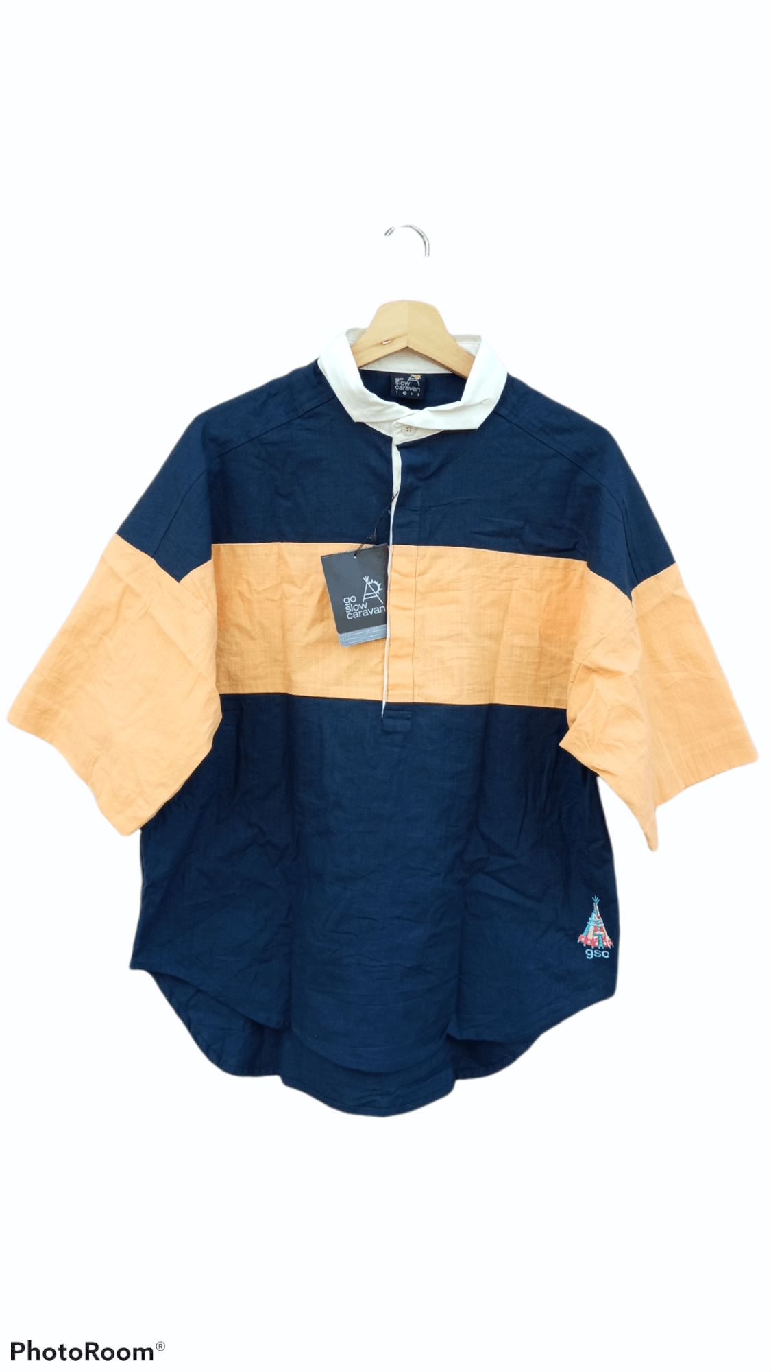 Japanese Brand × Vintage × go slow caravan 🔥🔥Vtg Style GSC Go Slow Caravan Pullover Shirt Size US L / EU 52-54 / 3 - 1 Thumbnail