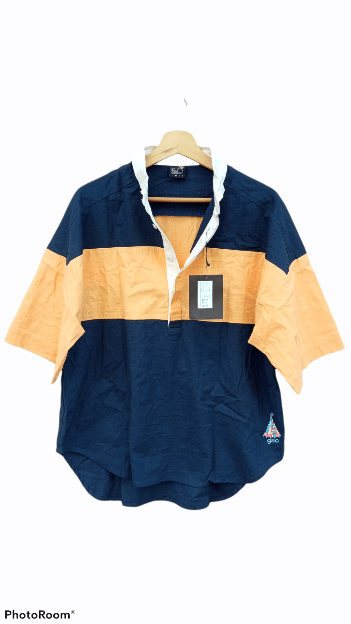 Japanese Brand × Vintage × go slow caravan 🔥🔥Vtg Style GSC Go Slow Caravan Pullover Shirt Size US L / EU 52-54 / 3 - 14 Thumbnail