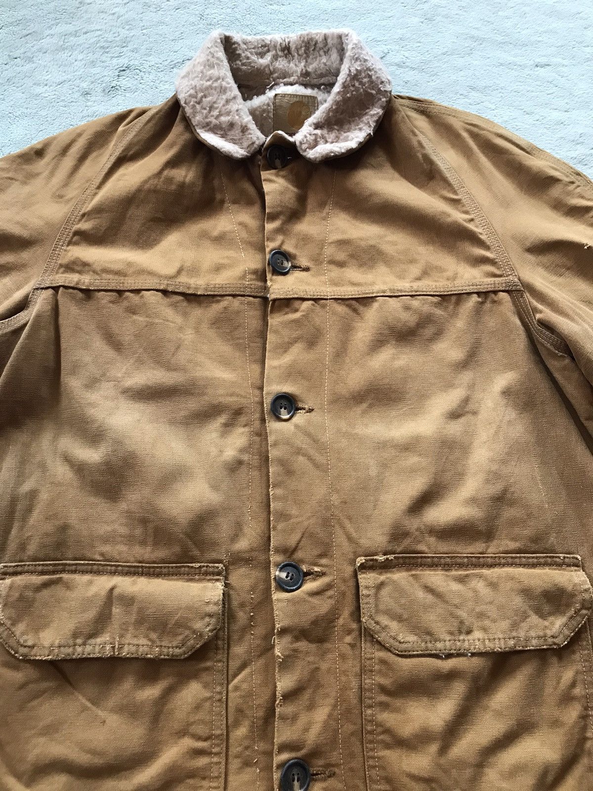 Carhartt Vintage Carhartt Sherpa Heavy Duty Jacket Size US XL / EU 56 / 4 - 3 Thumbnail