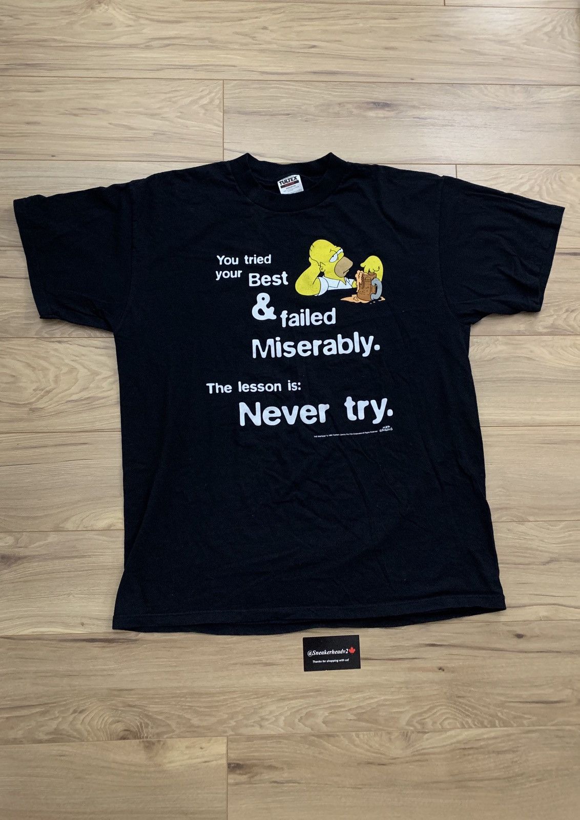 Vintage 1998 Matt Groening Homer Simpson Tee (Sz XL) Size US XL / EU 56 / 4 - 1 Thumbnail