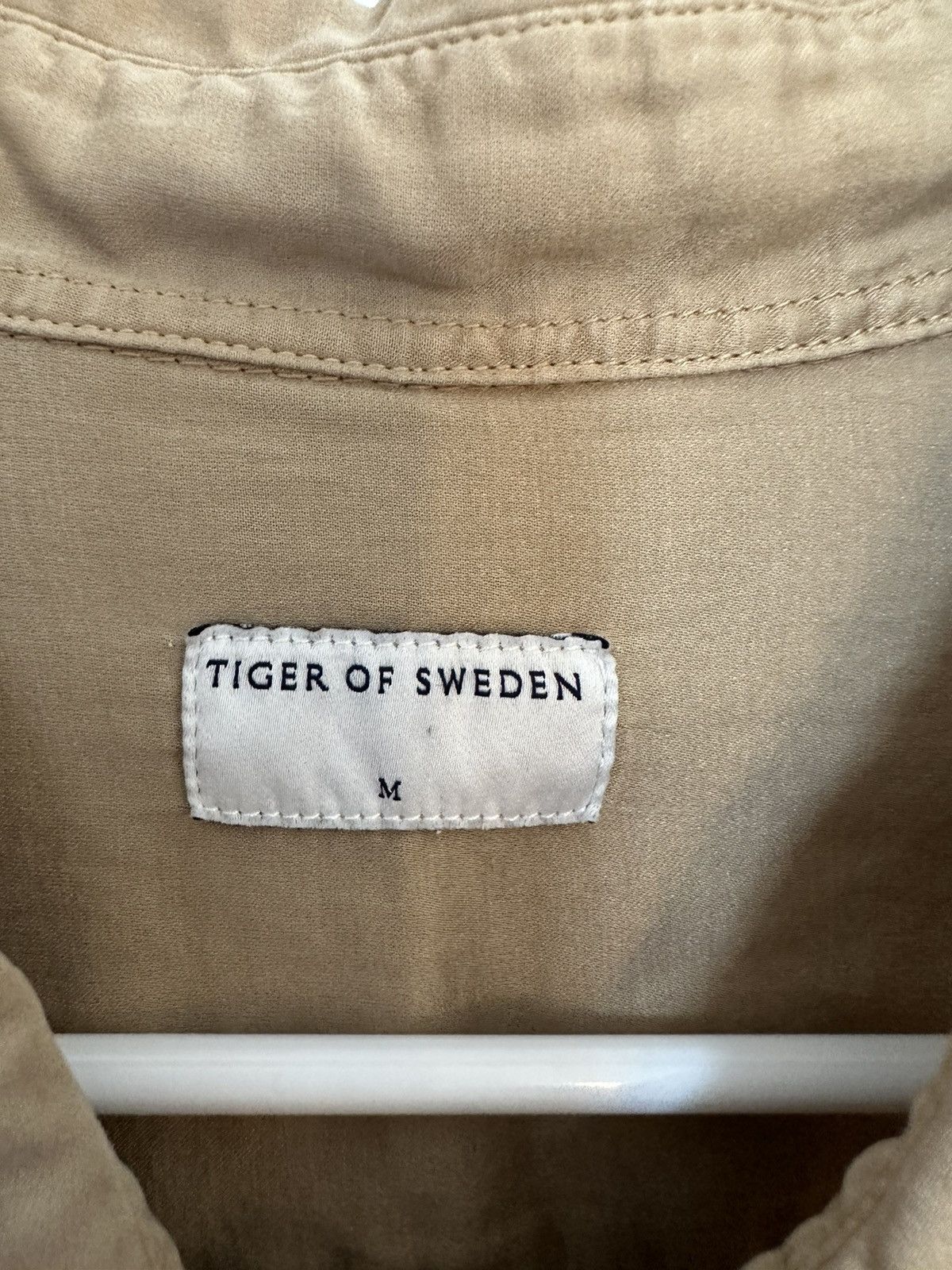 Tiger of Sweden Tan Lightweight Button-Up Shirt Size US M / EU 48-50 / 2 - 4 Thumbnail
