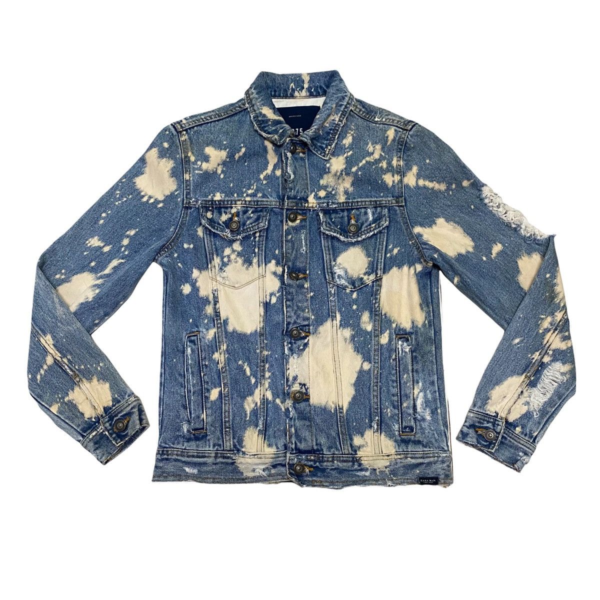 Zara zara distressed bleached trucker jacket Size US S / EU 44-46 / 1 - 5 Thumbnail