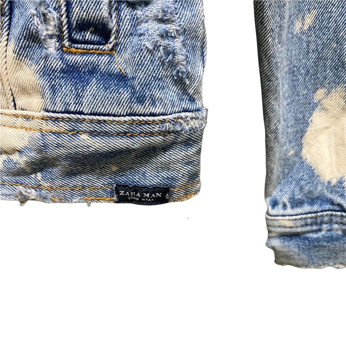 Zara zara distressed bleached trucker jacket Size US S / EU 44-46 / 1 - 6 Thumbnail