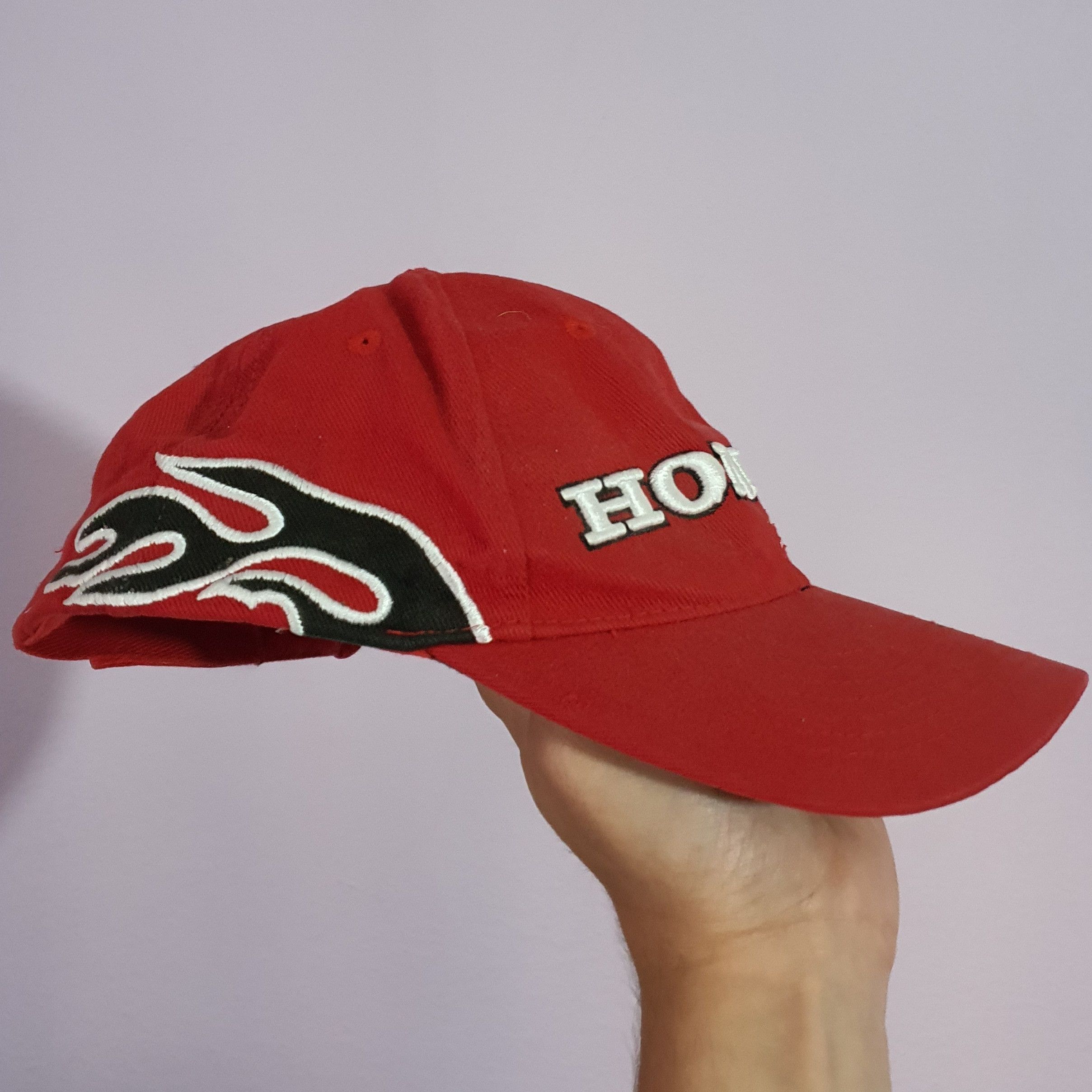 Honda × Vintage Honda Racing Vintage Flames Hat Size ONE SIZE - 2 Thumbnail