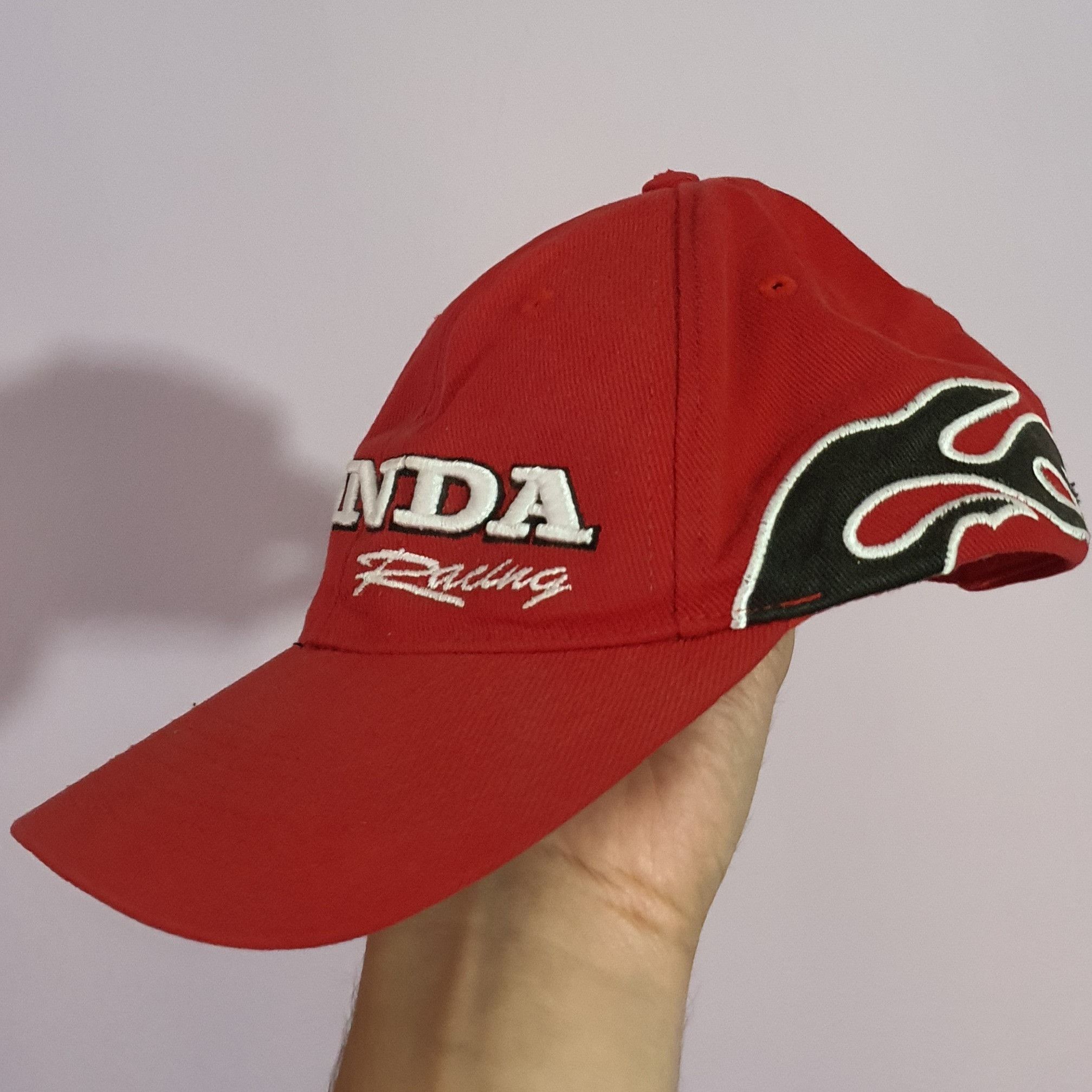 Honda × Vintage Honda Racing Vintage Flames Hat Size ONE SIZE - 3 Thumbnail
