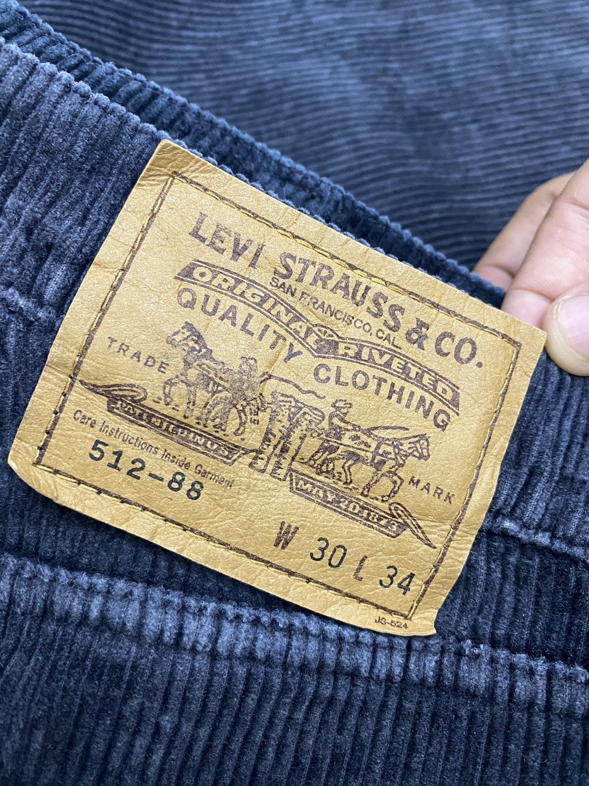 Levi's VINTAGE LEVIS 512-88 CORDUROY PANTS Size US 30 / EU 46 - 7 Thumbnail