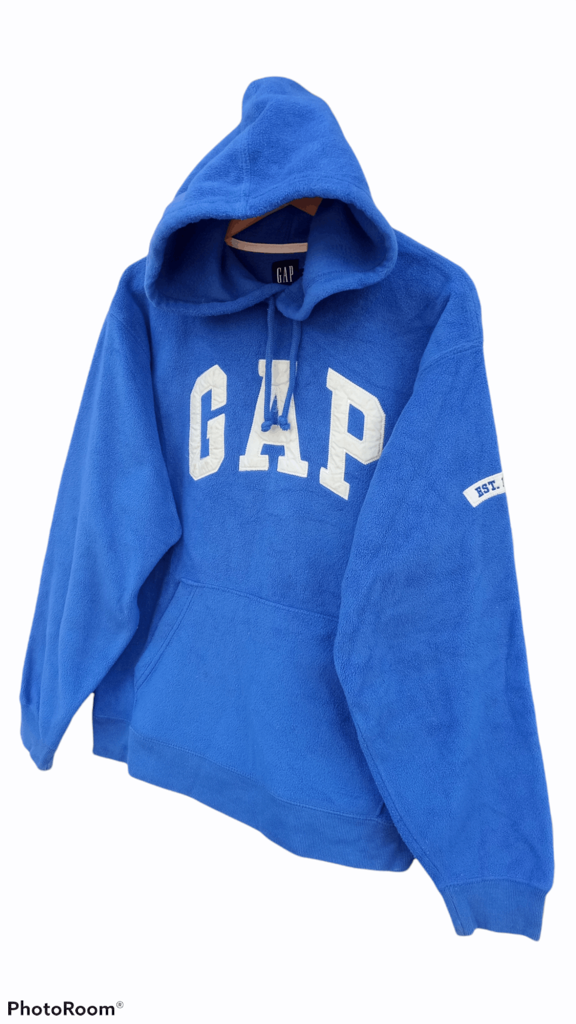 Gap × Vintage 🔥🔥Gap Spellout Big Logo Fleece Hoodie Jacket Size US M / EU 48-50 / 2 - 3 Thumbnail