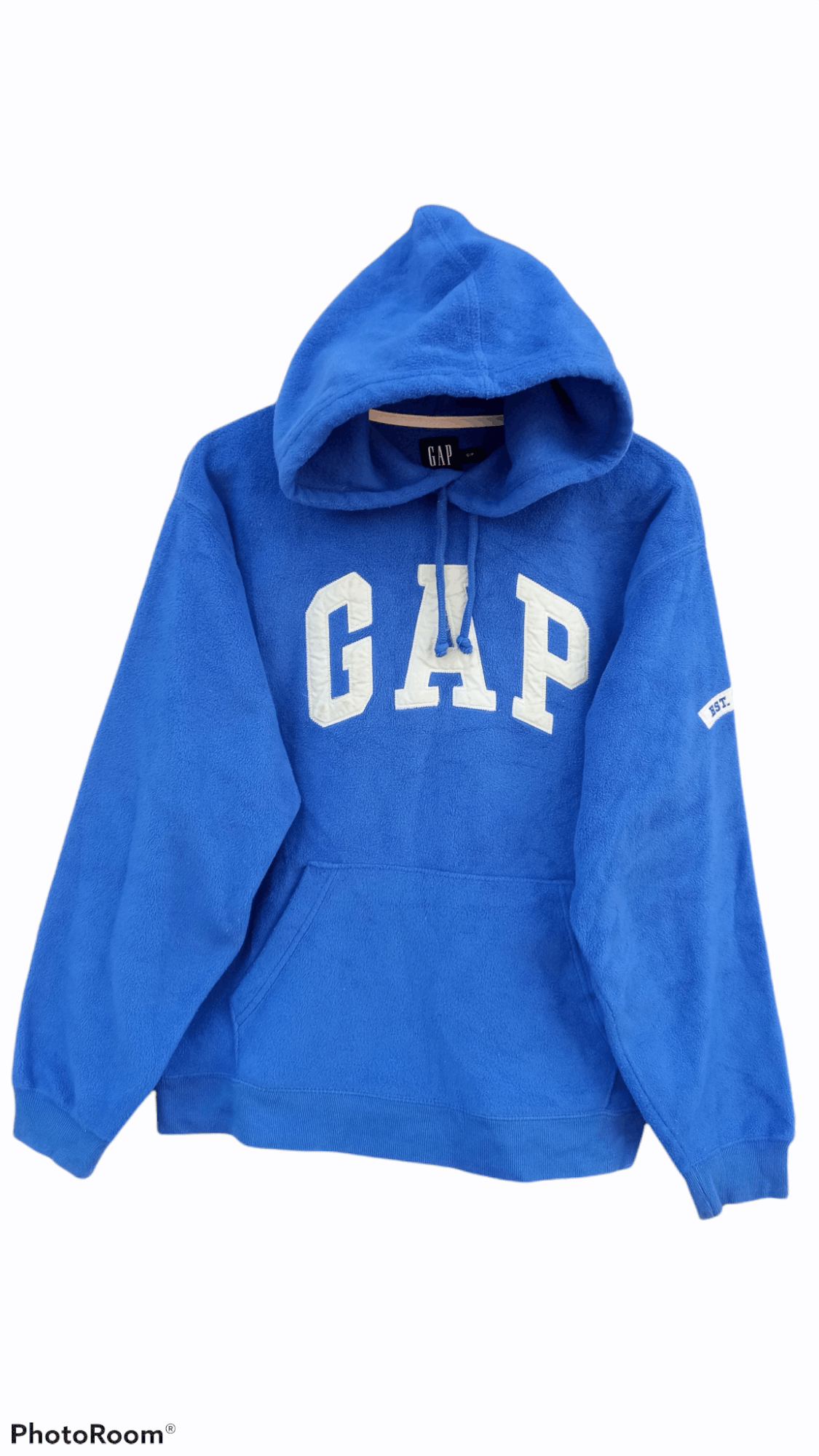Gap × Vintage 🔥🔥Gap Spellout Big Logo Fleece Hoodie Jacket Size US M / EU 48-50 / 2 - 1 Thumbnail