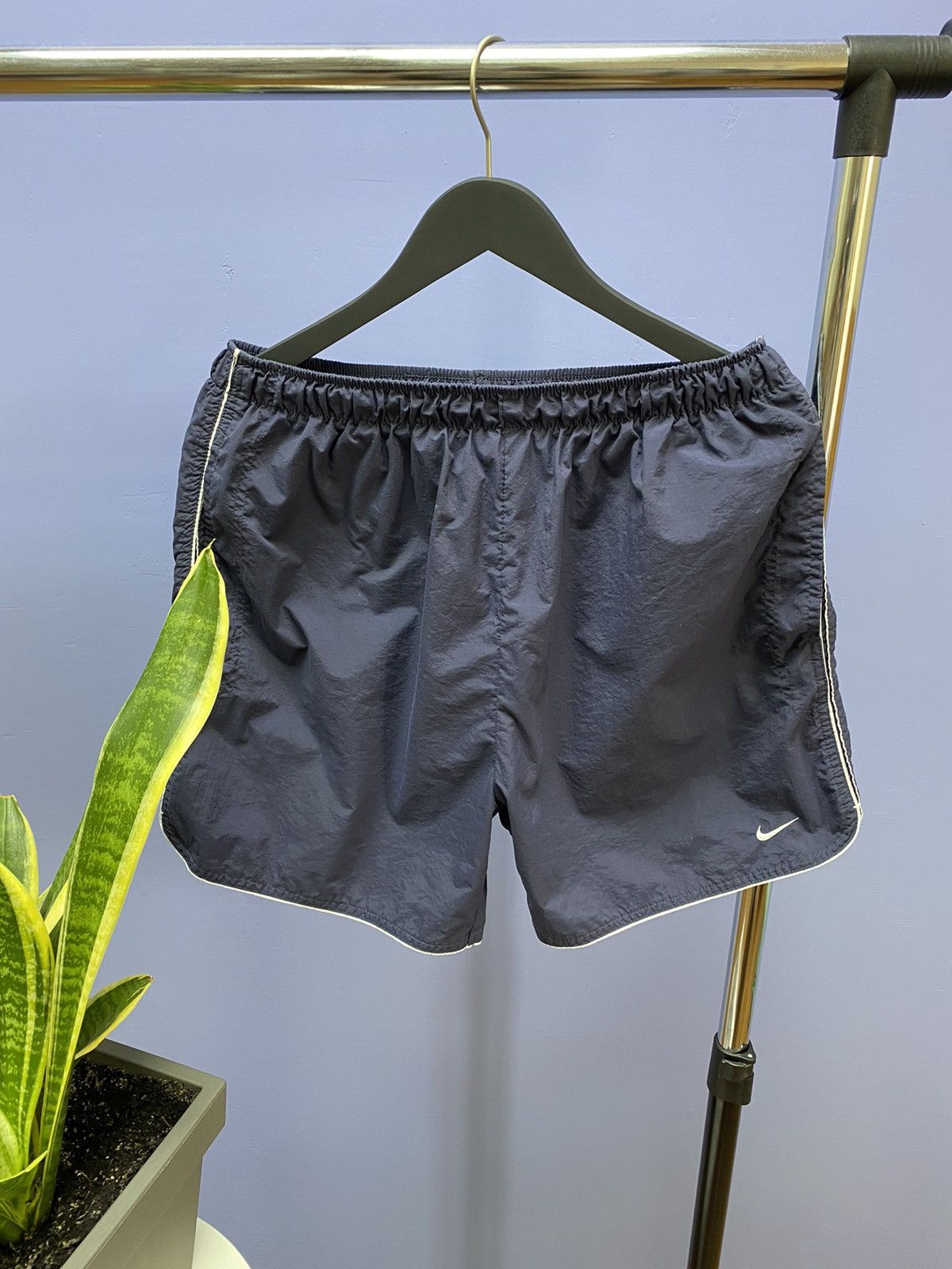 Nike × Vintage Vintage 90s Nike Blue Shorts Size L Size US 34 / EU 50 - 4 Thumbnail