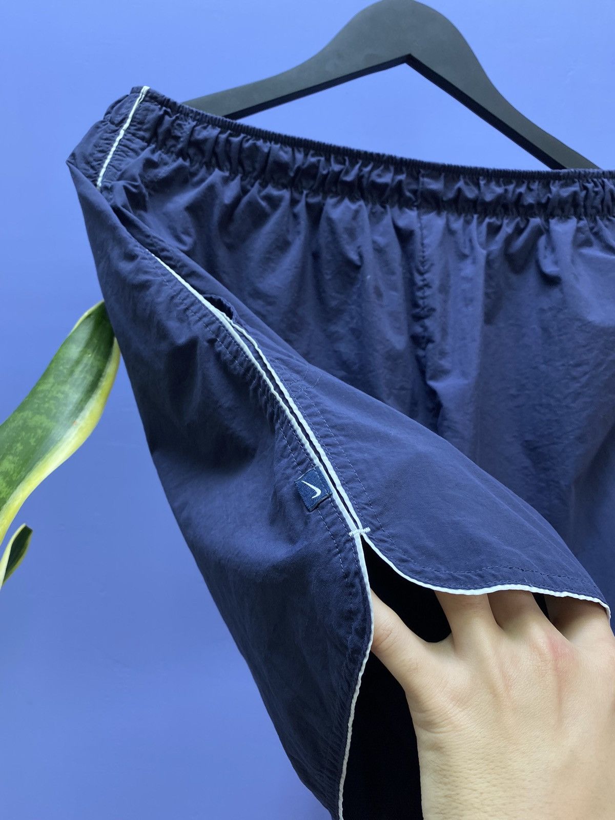 Nike × Vintage Vintage 90s Nike Blue Shorts Size L Size US 34 / EU 50 - 8 Thumbnail
