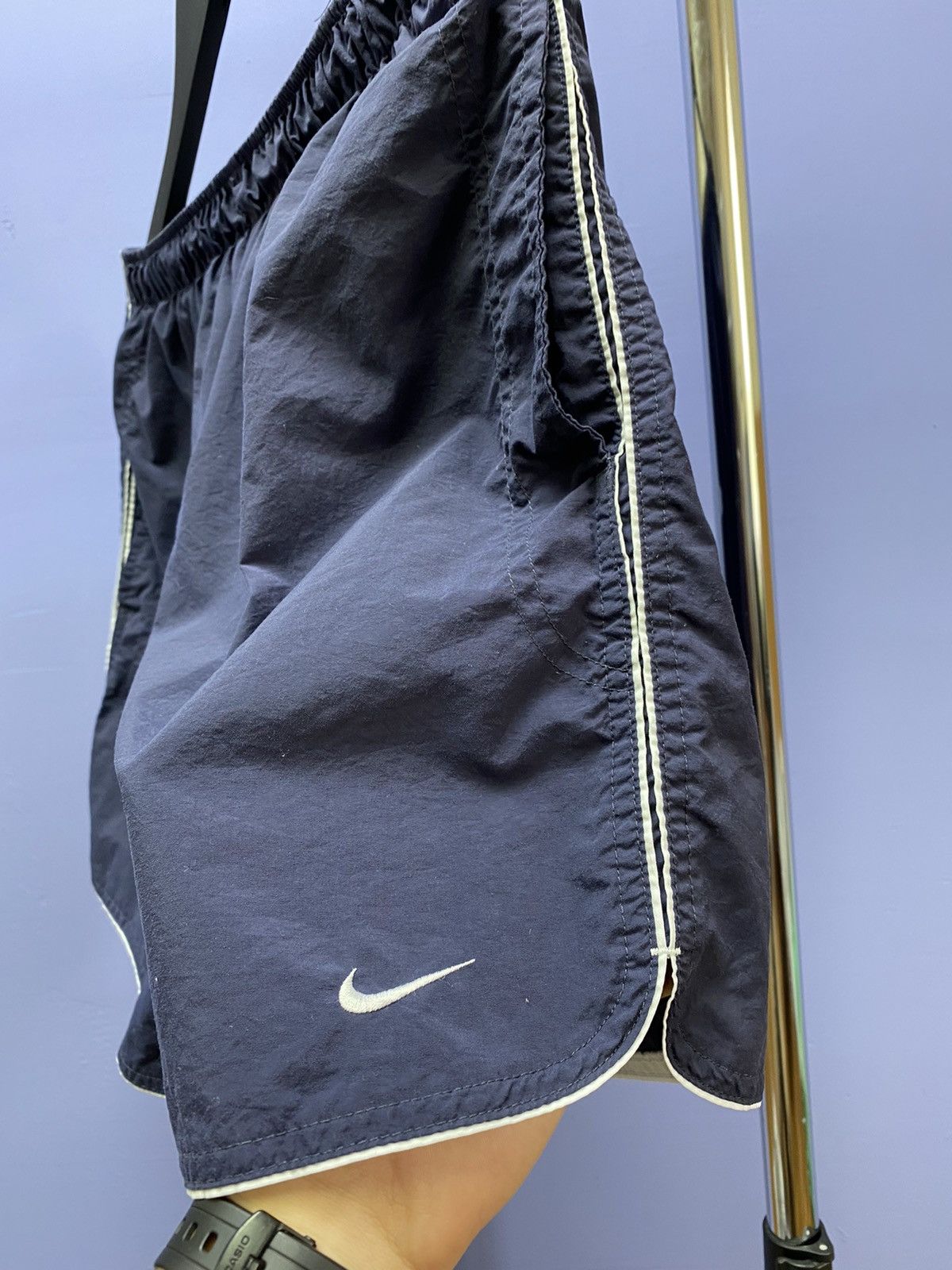 Nike × Vintage Vintage 90s Nike Blue Shorts Size L Size US 34 / EU 50 - 7 Thumbnail