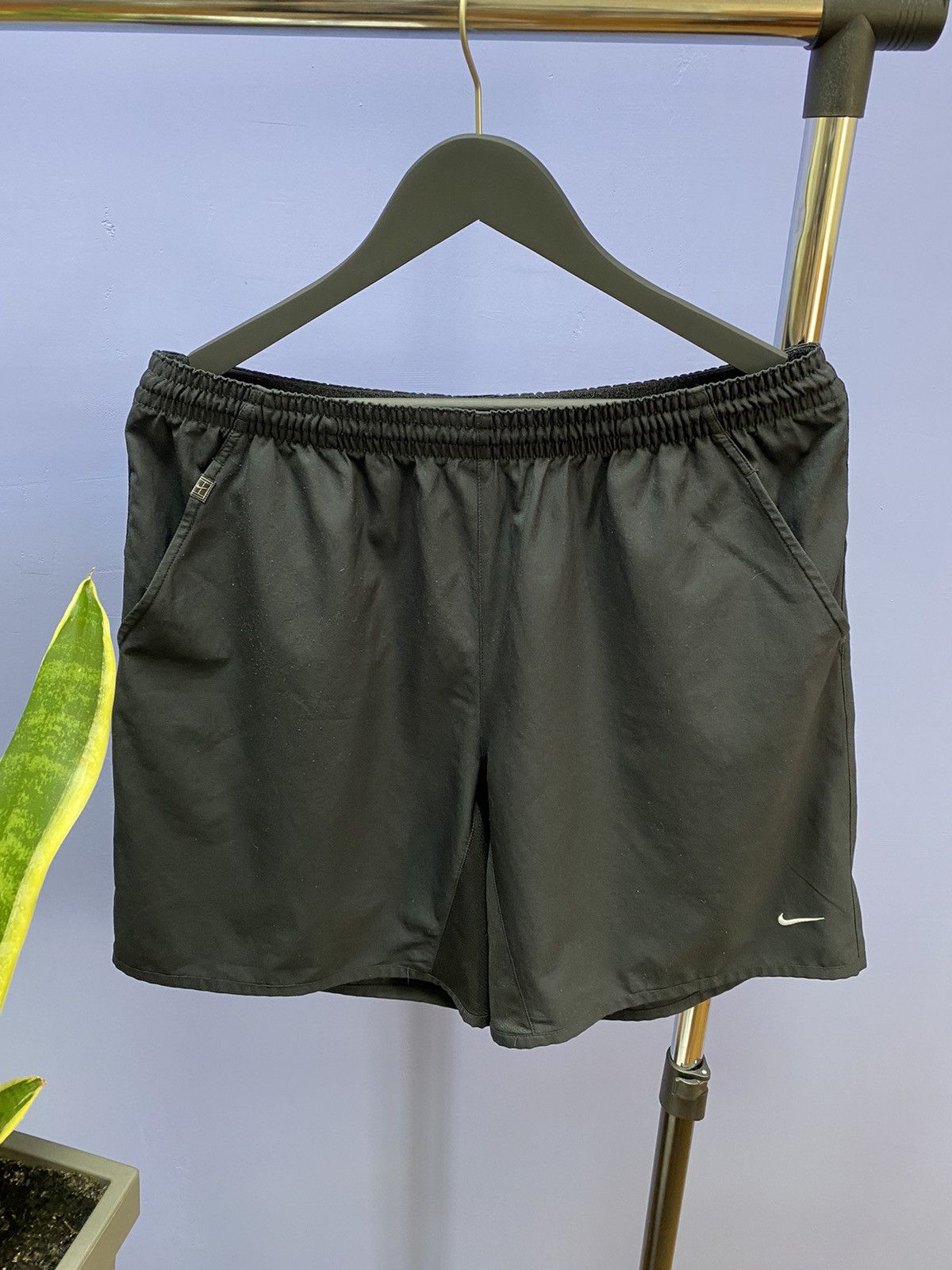 Nike × Vintage Nike Challenge Court Black Shorts Size US 34 / EU 50 - 4 Thumbnail