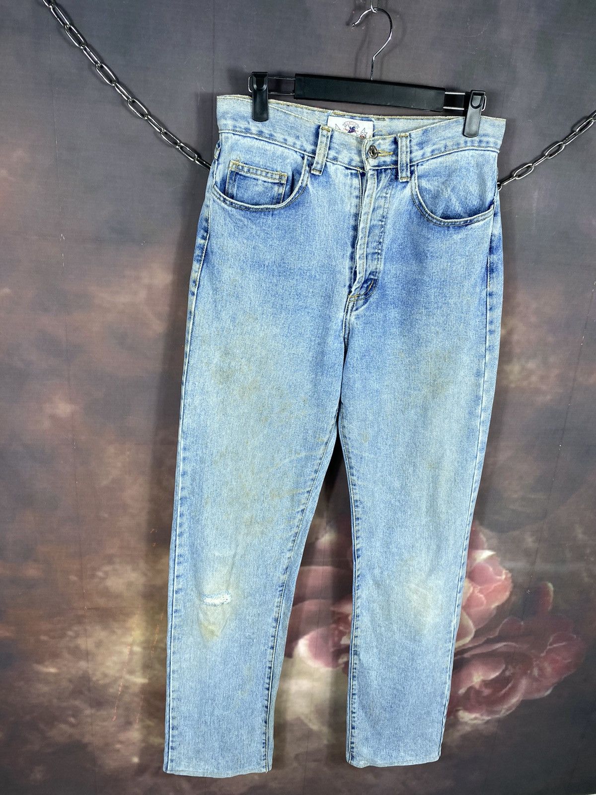 Jean × Misfits Vintage Misfits Distressed Denim Stain Jeans 29x30.5 Size US 29 - 3 Thumbnail