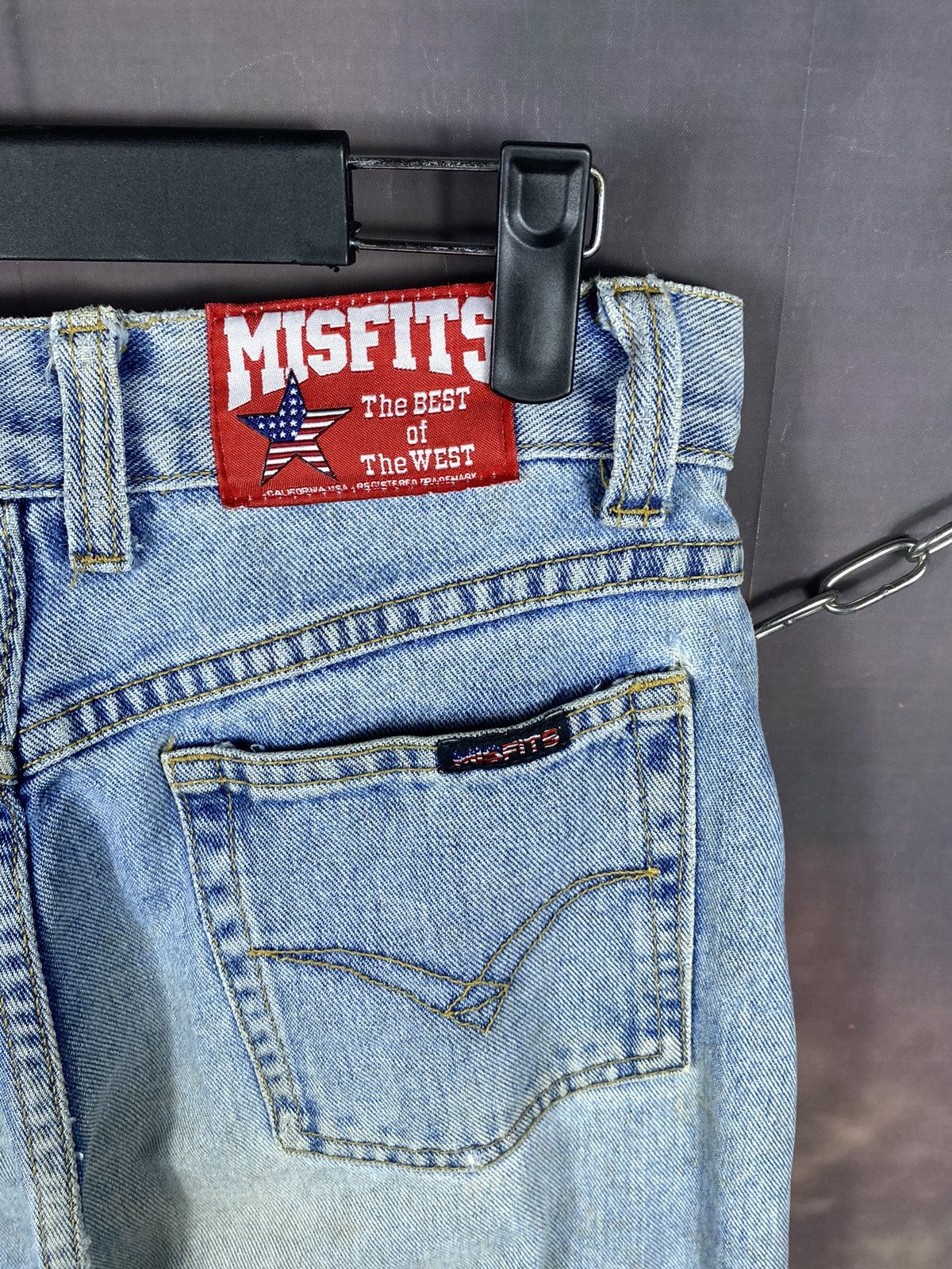 Jean × Misfits Vintage Misfits Distressed Denim Stain Jeans 29x30.5 Size US 29 - 10 Thumbnail