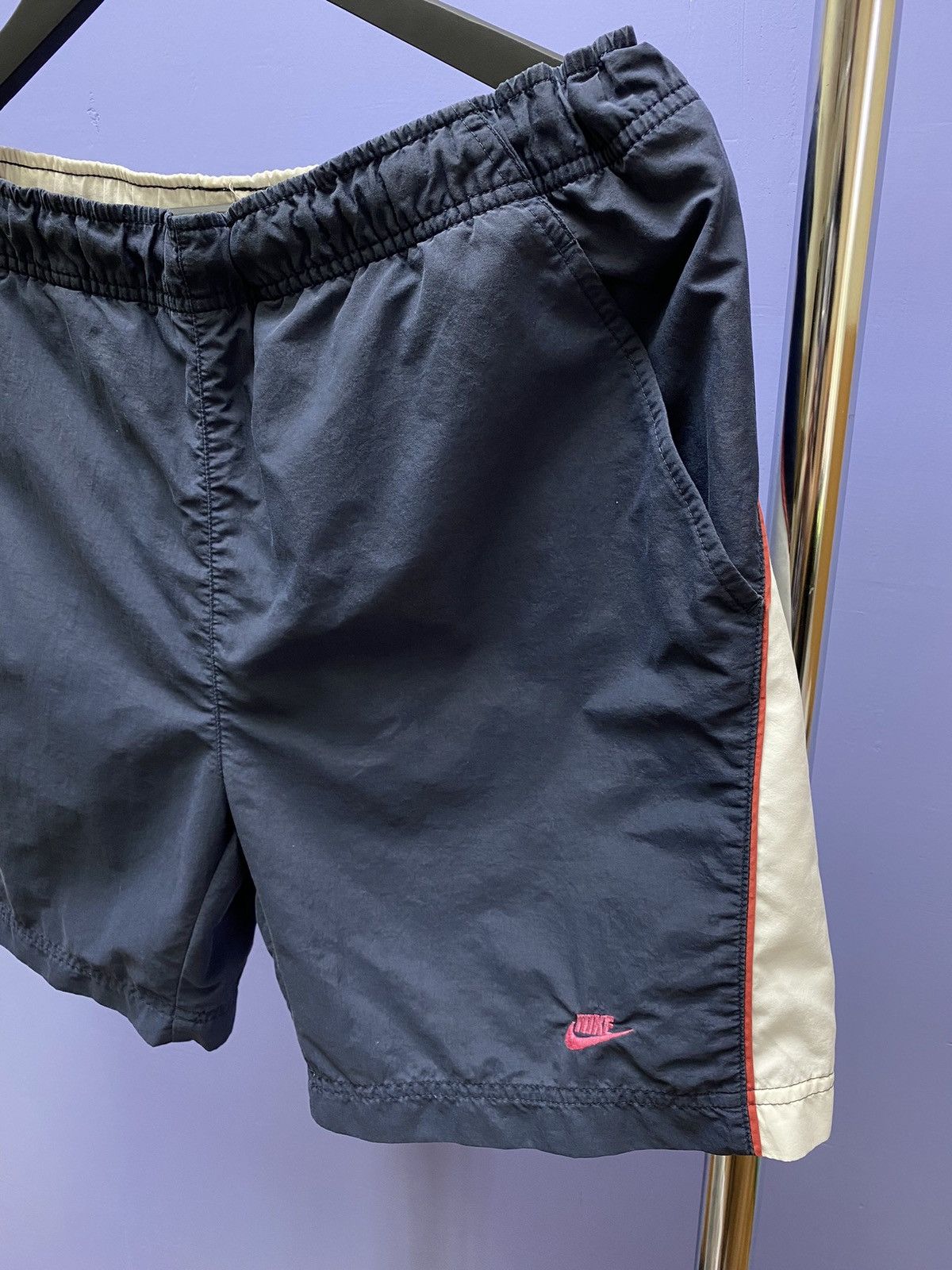 Nike × Vintage Vintage Nike Small Logo Swoosh Shorts Size S Size US 30 / EU 46 - 6 Thumbnail