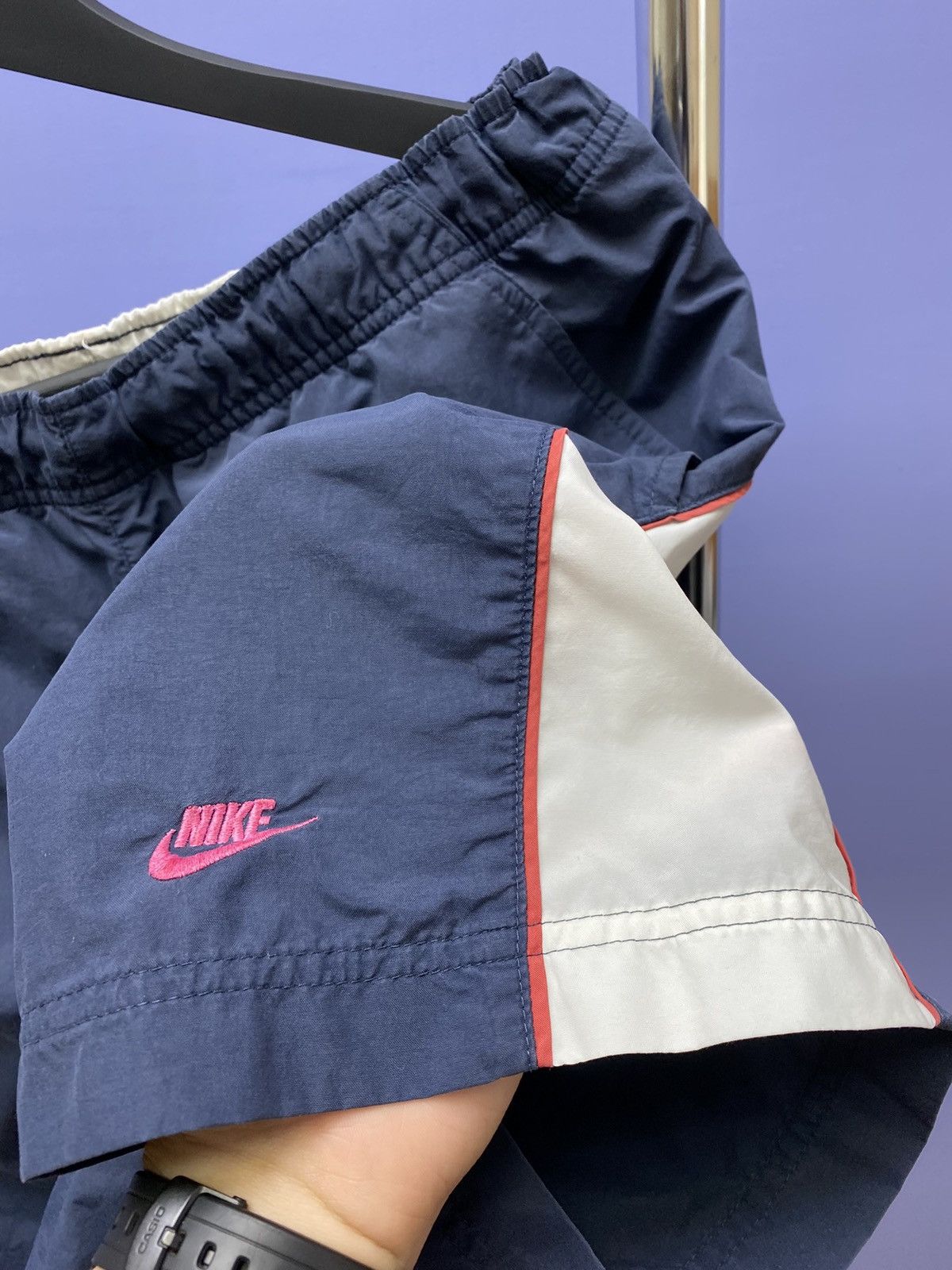 Nike × Vintage Vintage Nike Small Logo Swoosh Shorts Size S Size US 30 / EU 46 - 7 Thumbnail