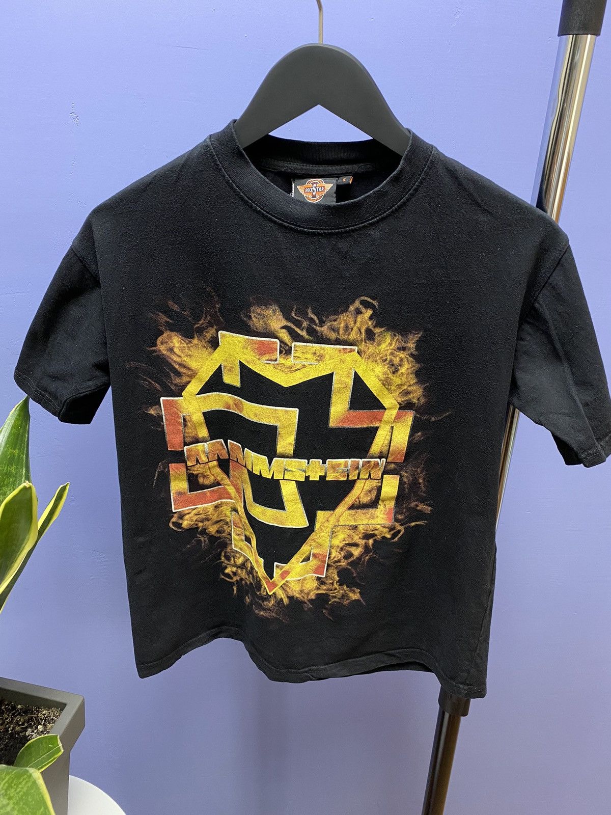 Band Tees Vintage 2000s Rammstein Flaming Logo Band T Shirt Size US S / EU 44-46 / 1 - 6 Thumbnail