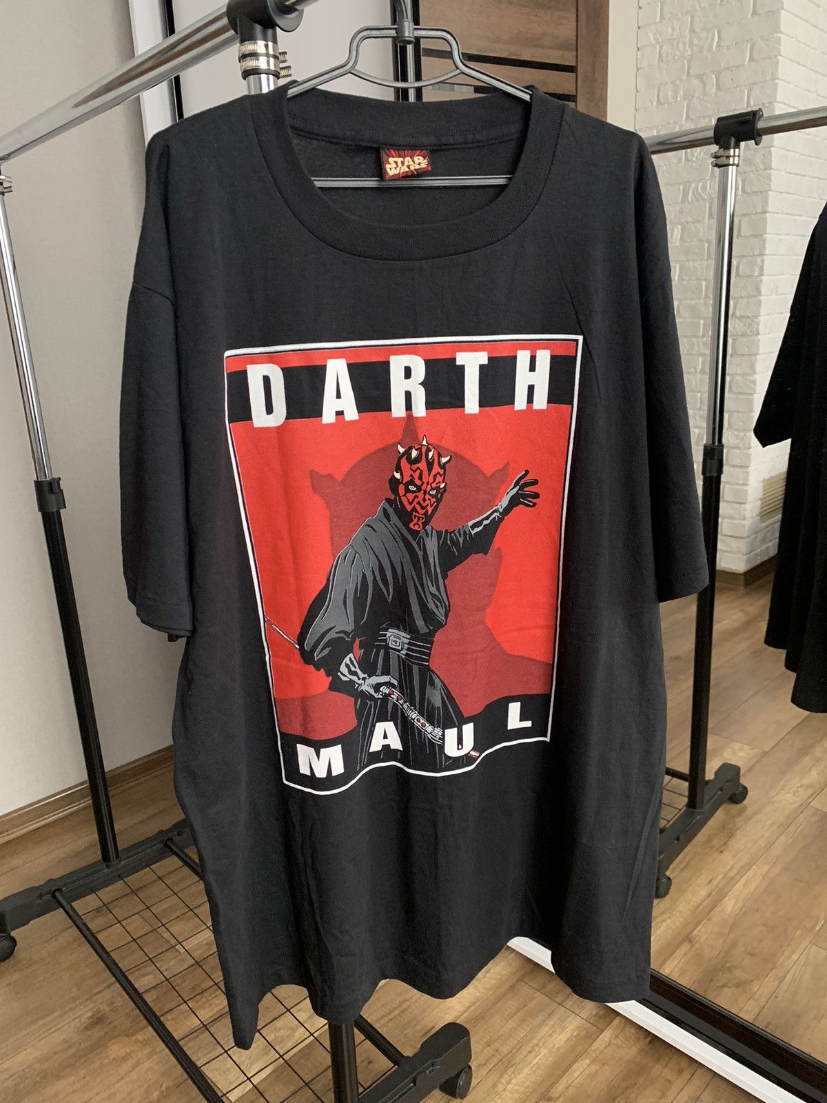 image of Movie x Star Wars Darth Maul Star Wars T-Shirt Vintage Usa 90's in Black, Men's (Size XL)