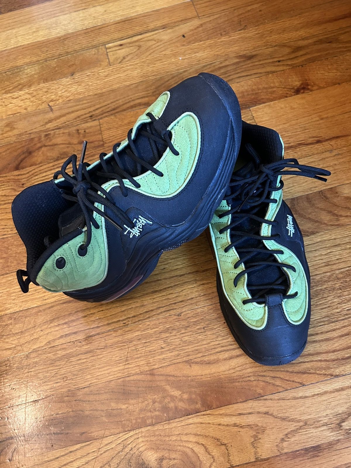 Nike × Stussy Nike X Stussy Air Penny ll black, green | Grailed 