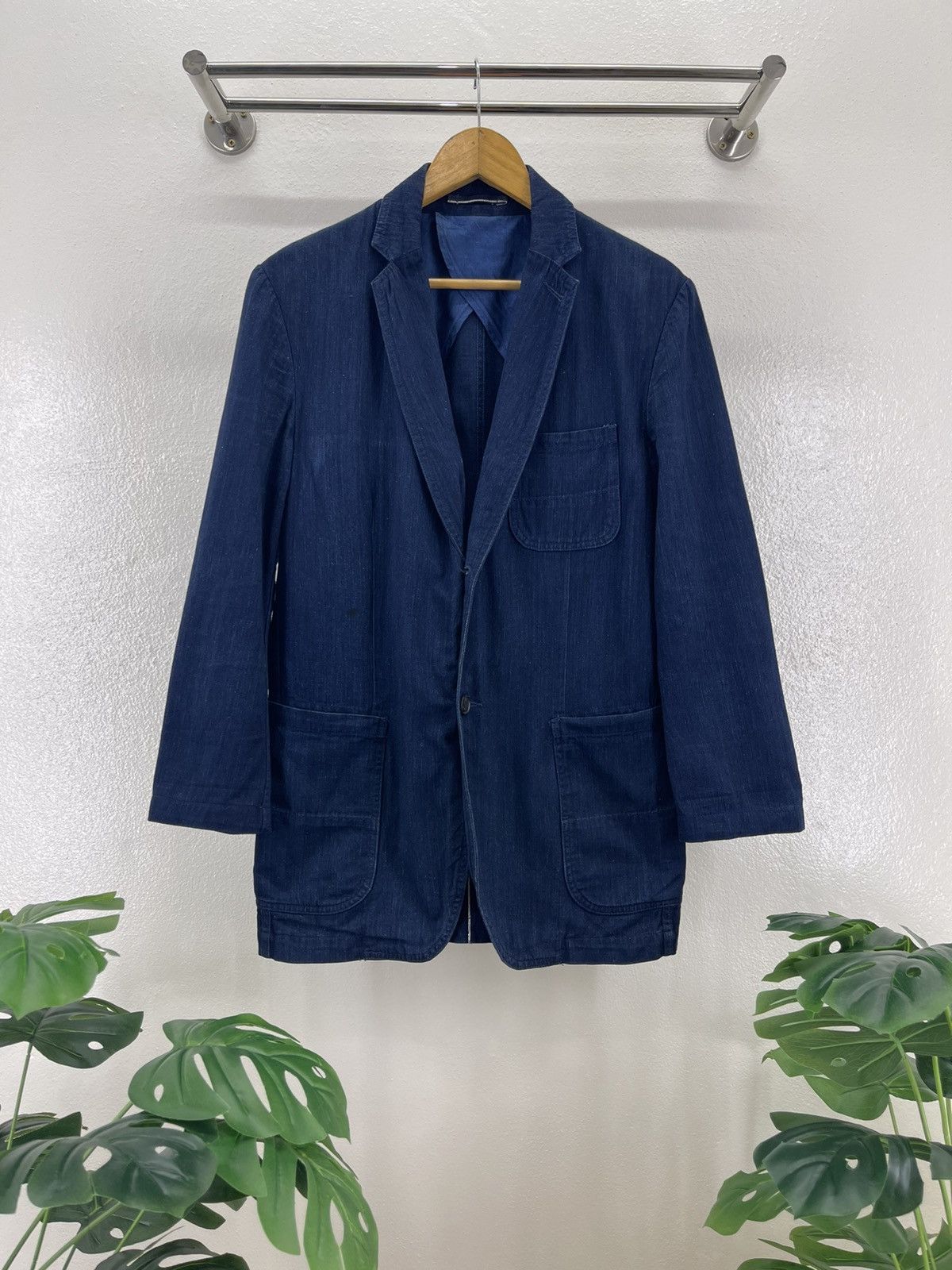 Niuhans 2015 Niuhans Indigo chore Jacket Size US M / EU 48-50 / 2 - 2 Thumbnail