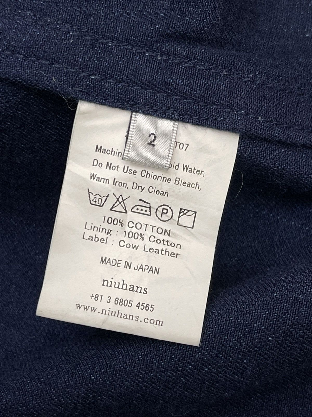 Niuhans 2015 Niuhans Indigo chore Jacket Size US M / EU 48-50 / 2 - 10 Thumbnail