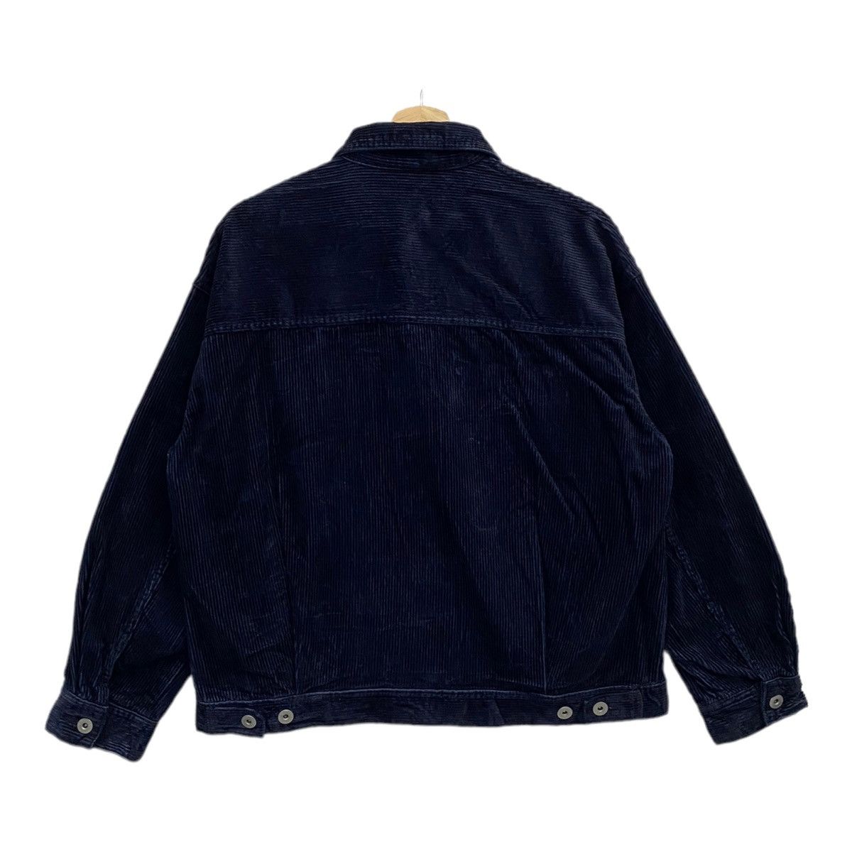 Issey Miyake 🇯🇵GU JEANS JAPAN VELVET CORDUROY TRUCKER JACKET Size US M / EU 48-50 / 2 - 4 Thumbnail