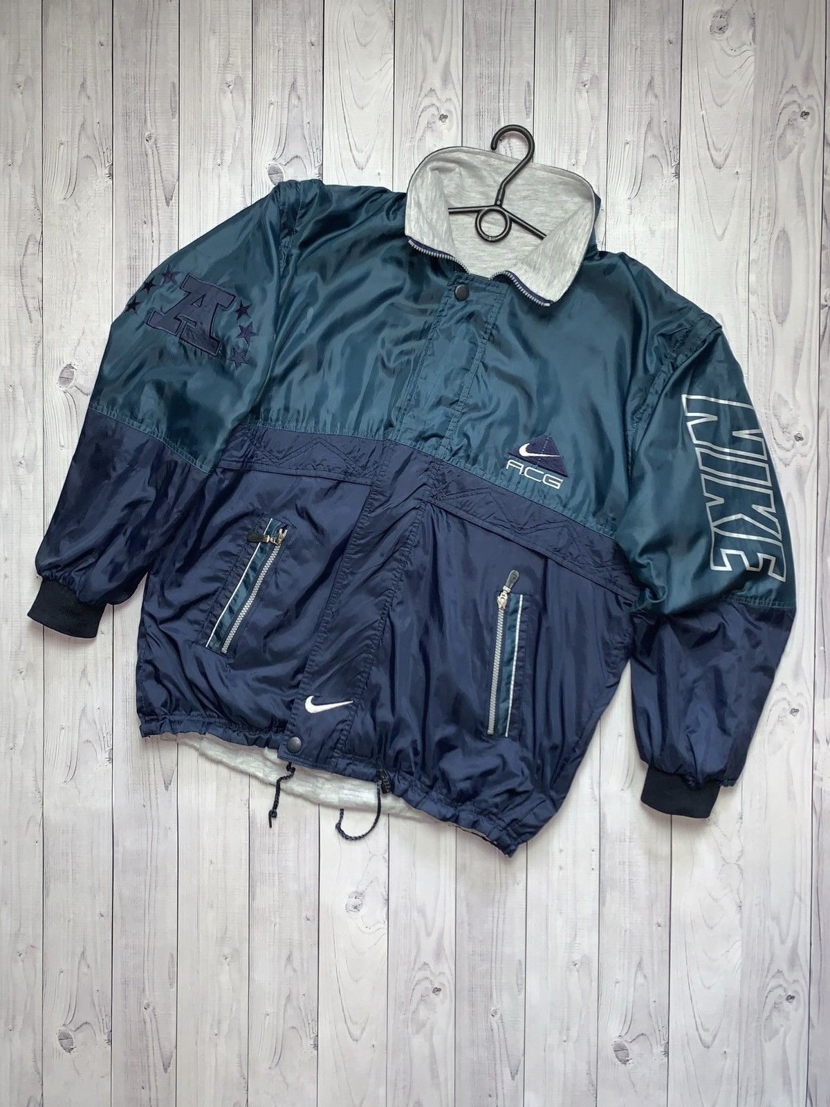 Nike ACG × Vintage Vintage Nike ACG track jacket swoosh big logo size XL rare Size US XL / EU 56 / 4 - 4 Thumbnail