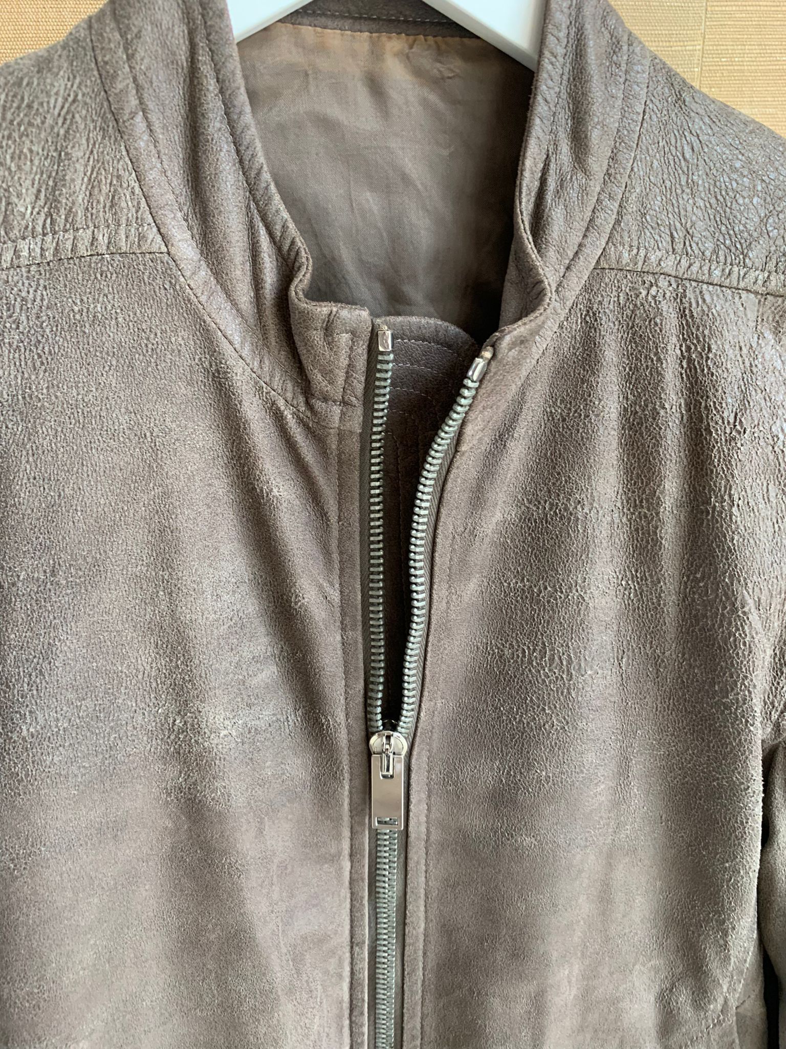 Rick Owens Intarsia Leather Jacket in DNA Dust Size US M / EU 48-50 / 2 - 8 Thumbnail
