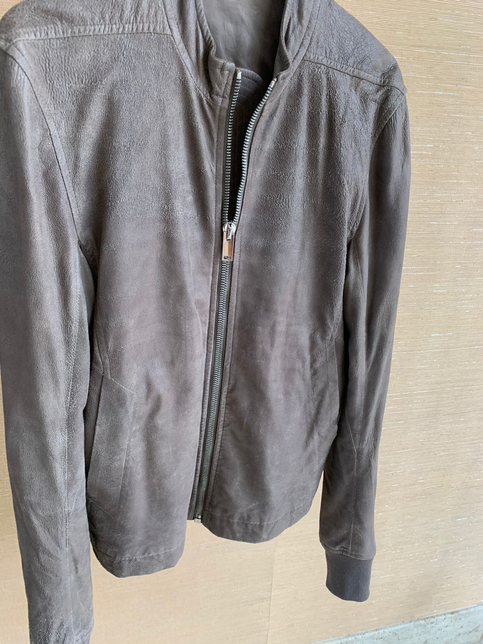 Rick Owens Intarsia Leather Jacket in DNA Dust Size US M / EU 48-50 / 2 - 3 Thumbnail