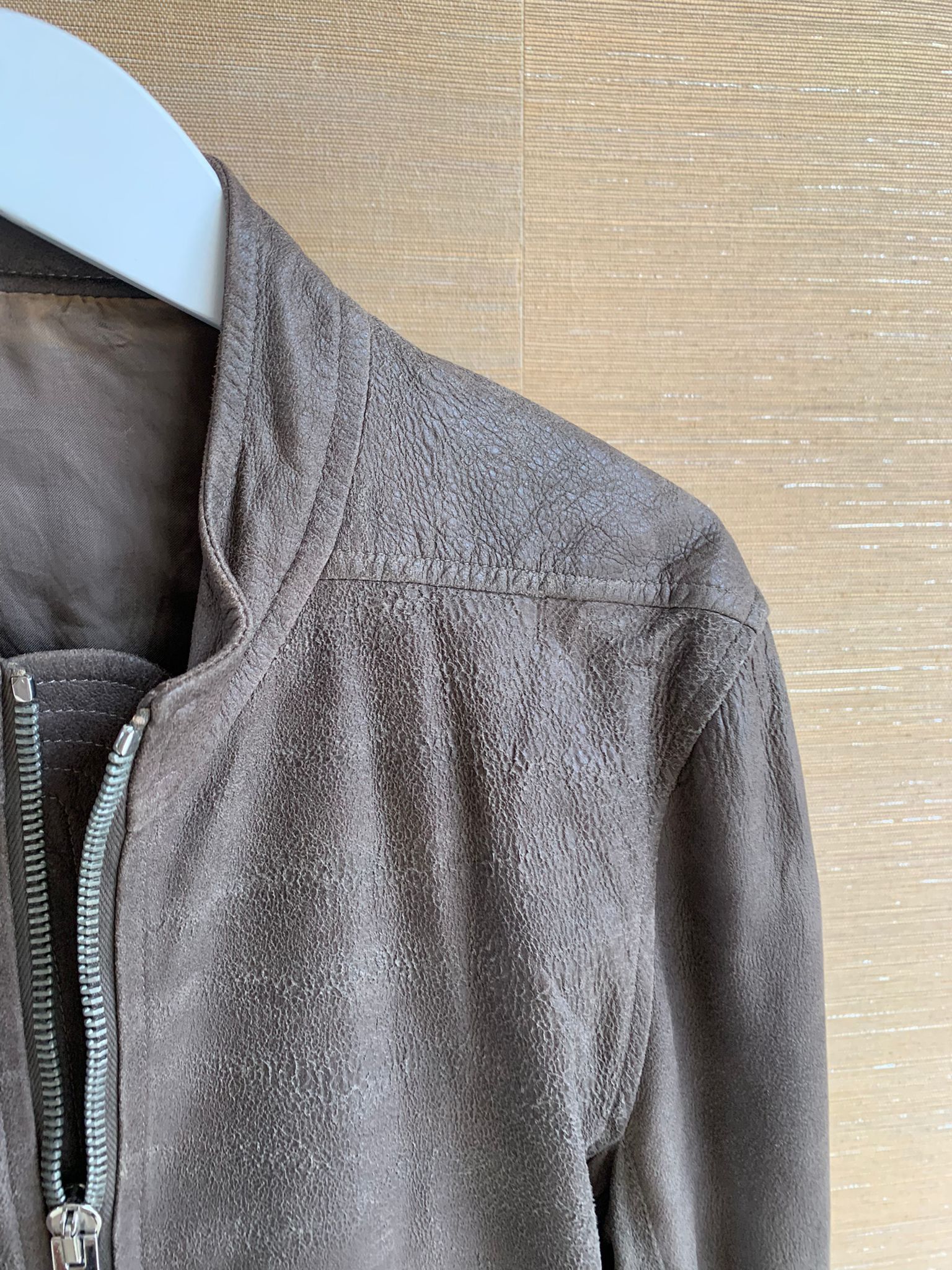 Rick Owens Intarsia Leather Jacket in DNA Dust Size US M / EU 48-50 / 2 - 5 Thumbnail